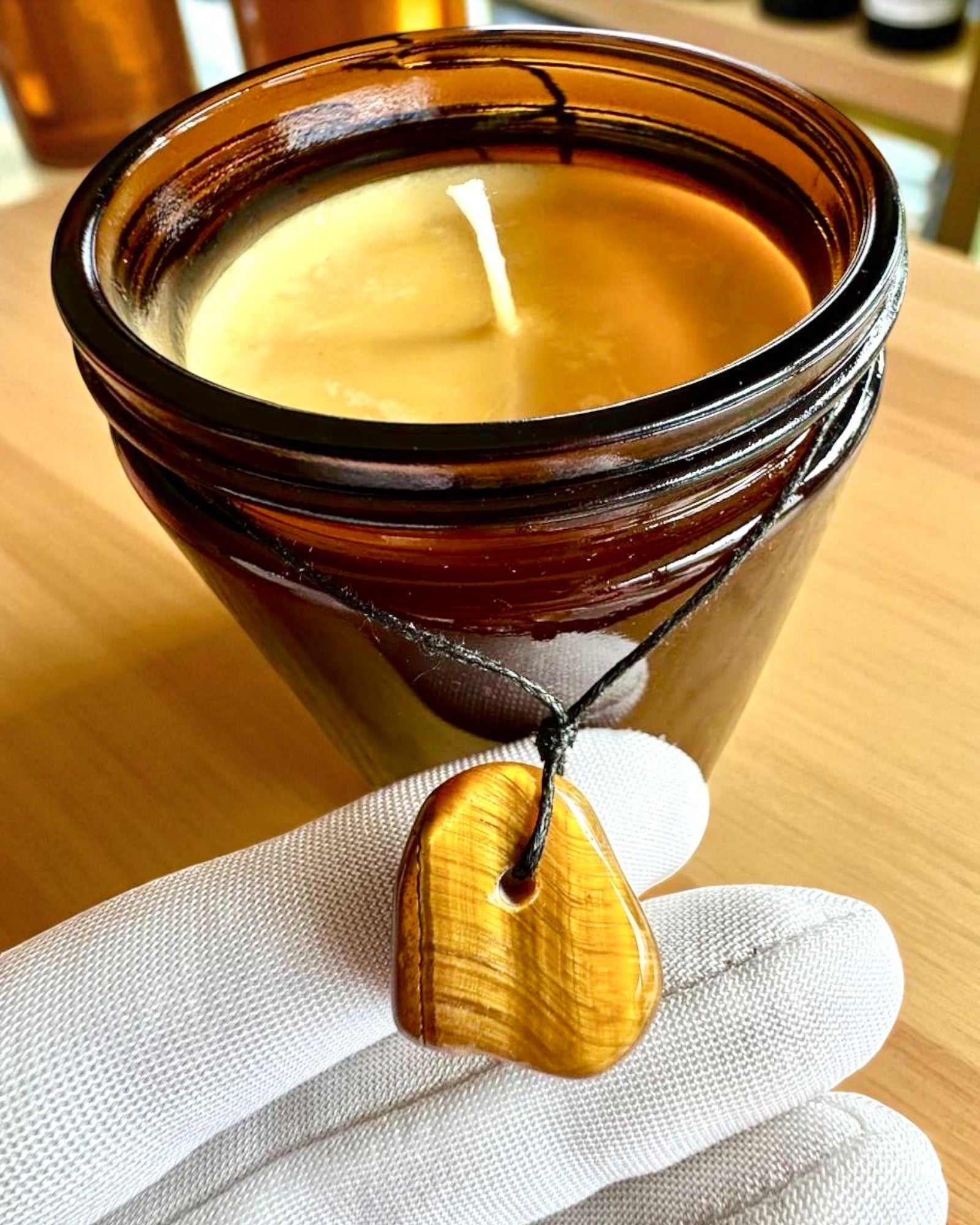 Intentionellt ljus Tigerkraft – Självförtroende och välstånd, 250 ml, möjlighet till personlig anpassning av locket som present