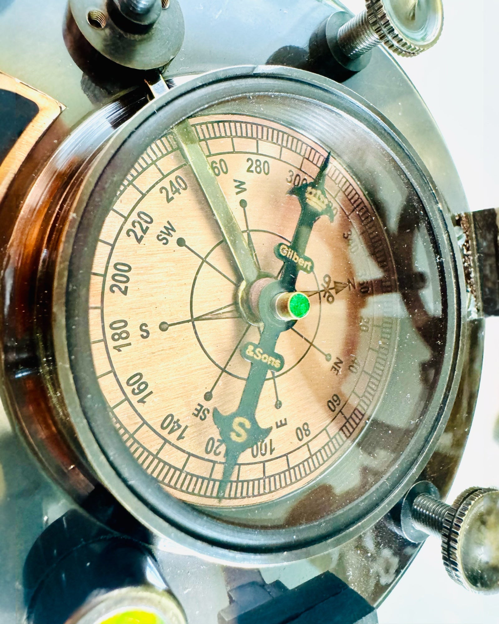 Antik Premium Navigationskompass med Graveringsmöjlighet – Handgjord