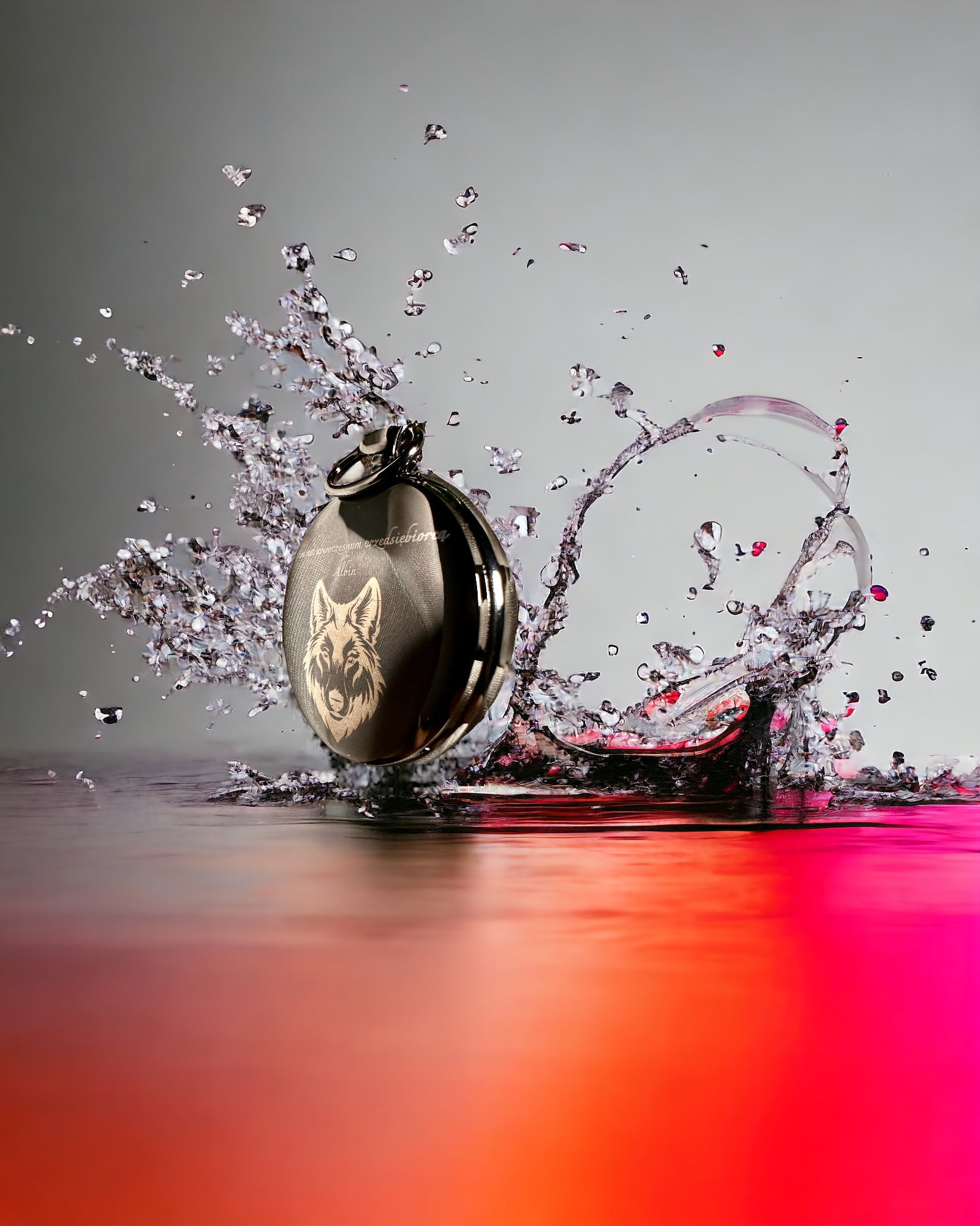 Klassisk Mekanisk Fickur med Dubbel Lock – Manuell, Svart, personalisering med gravyr