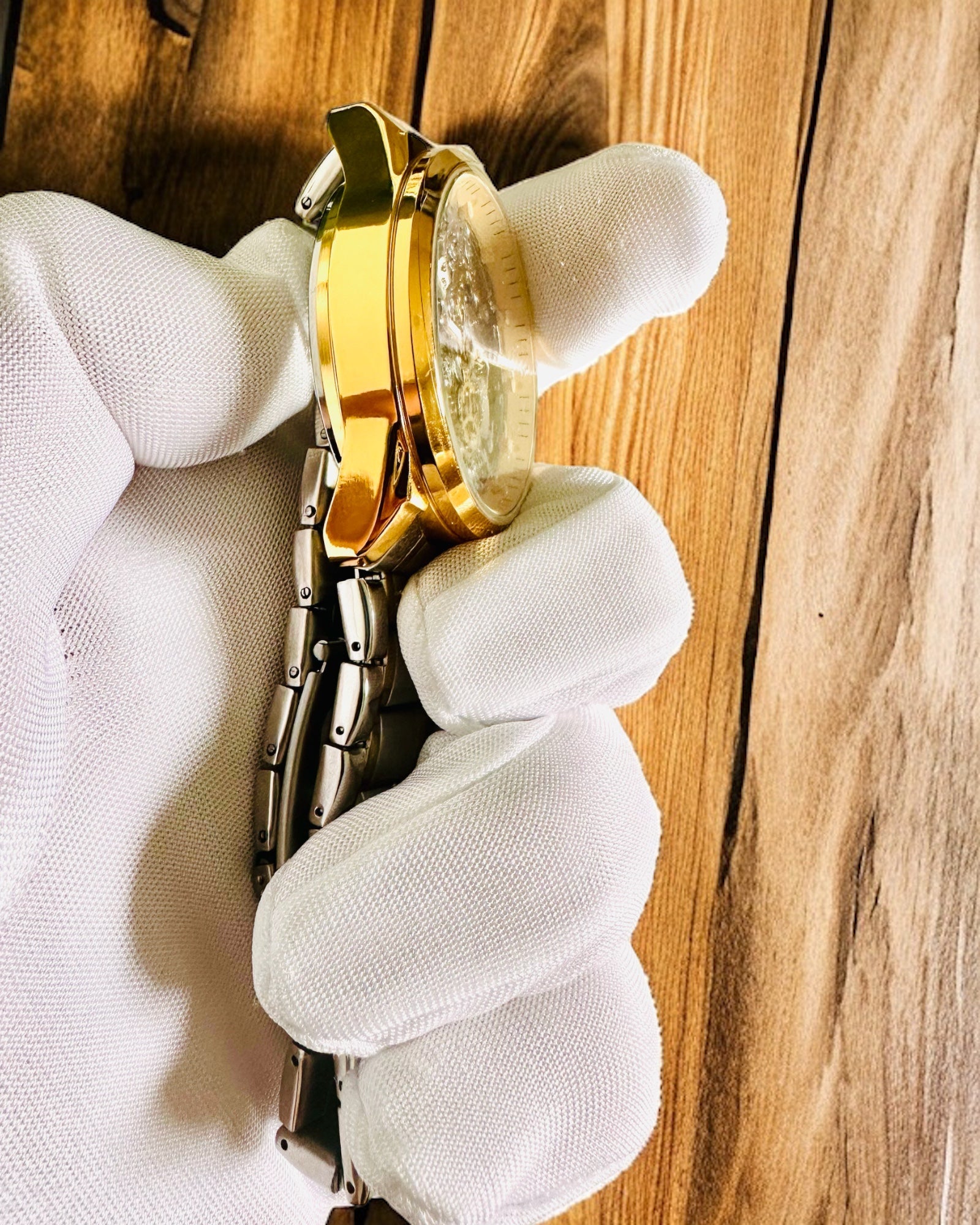 Herrklocka Kvarts "Vision Sport" – Dubbelsidigt Genomskinlig med Aluminium