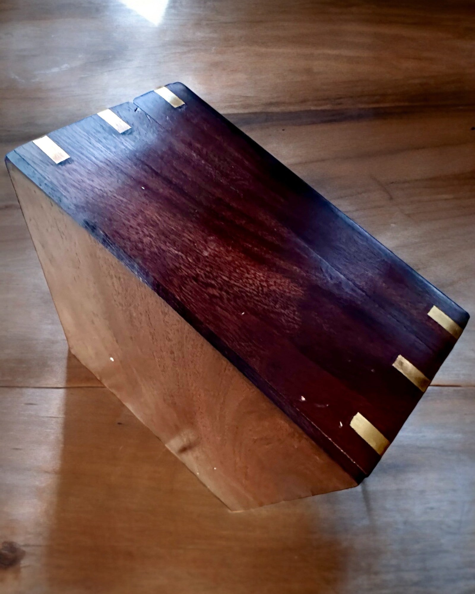 Stort Träskrin för Sextant eller premiumkompass "Mariner's Legacy" med Möjlighet till Gravyr