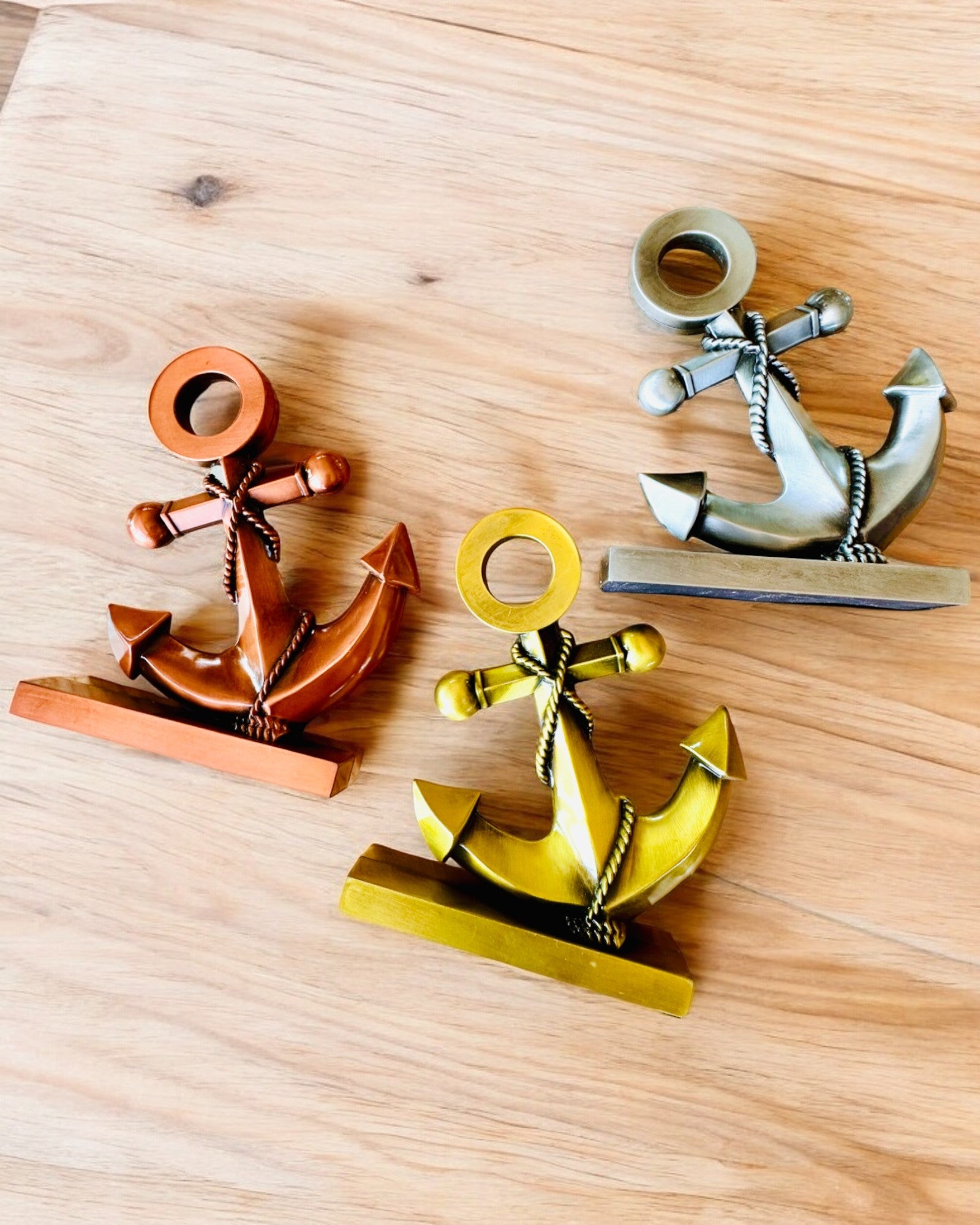 Dekorativ Ankare i Aluminium - Elegant Dekoration med Graveringsmöjlighet - 3 färgvarianter