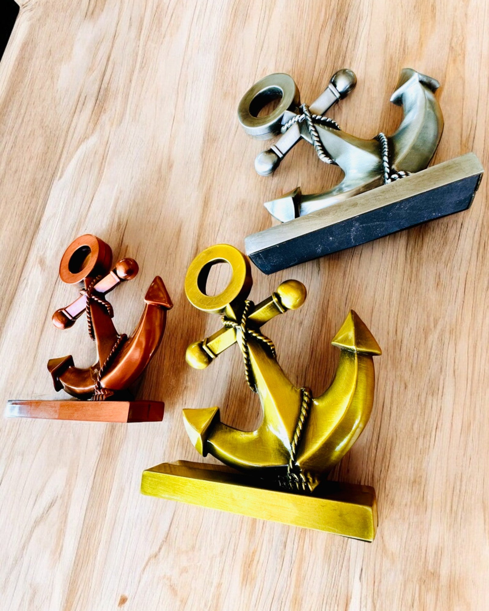 Dekorativ Ankare i Aluminium - Elegant Dekoration med Graveringsmöjlighet - 3 färgvarianter