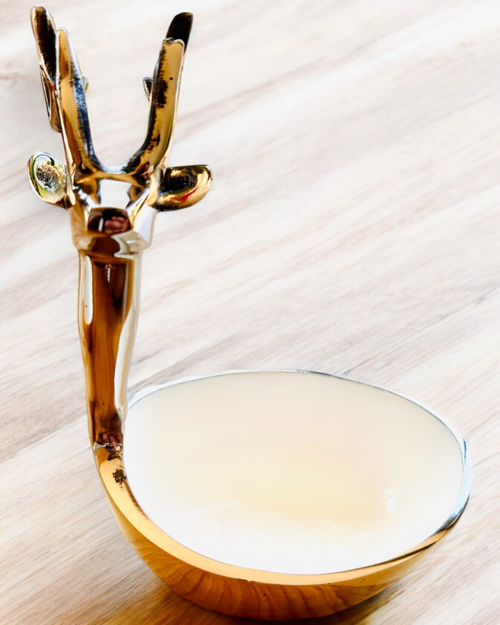 Elegant skål Hornad Skönhet – Hantverk från Indien, personalisering med gravyr