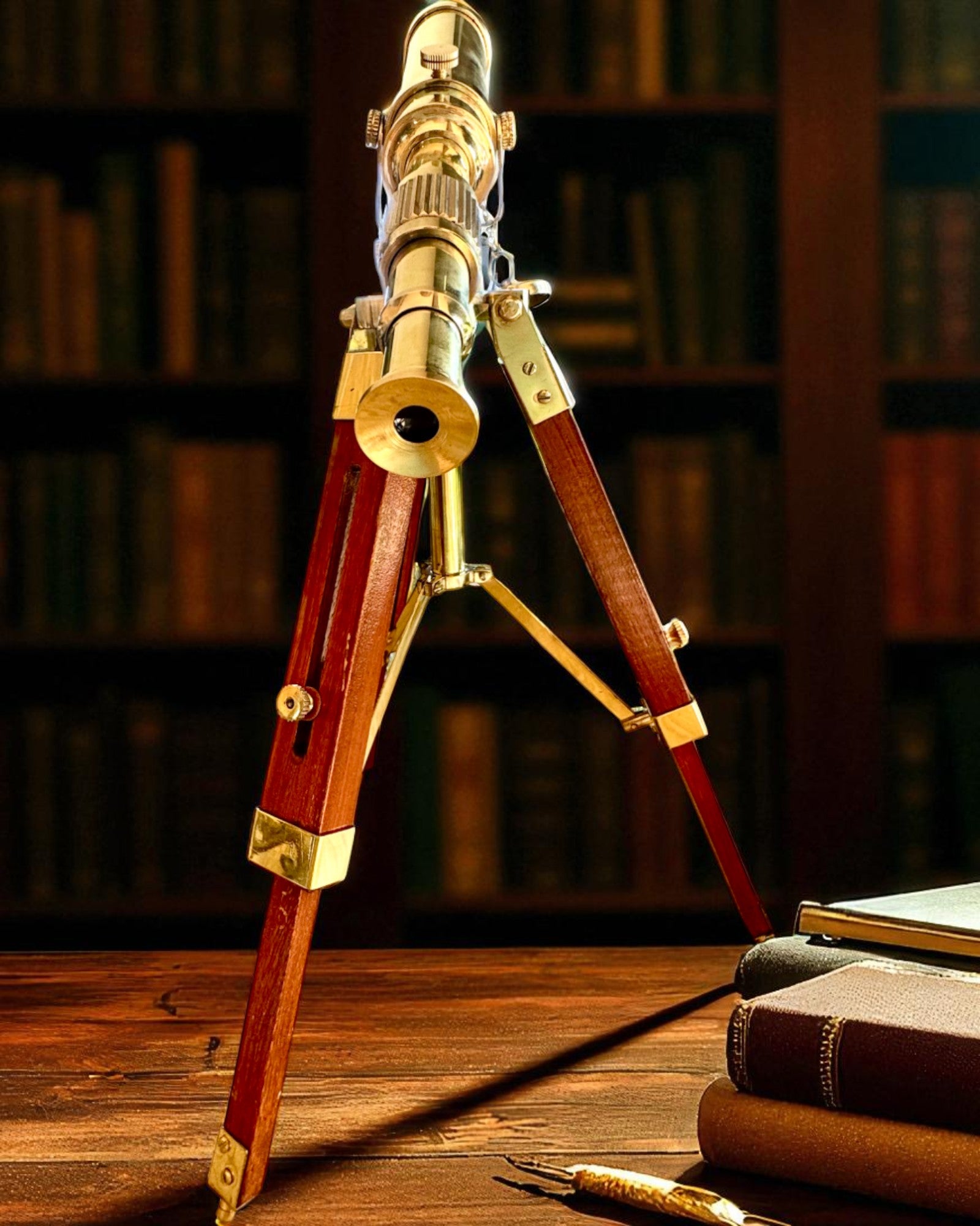 Himlakroppslampa på Träställ 41 cm, möjlighet till personlig gravyr som present