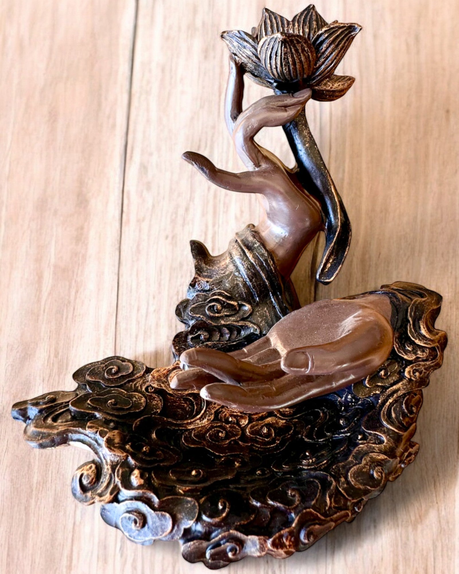 Mystisk Hand, Rökelsehållare, rökelsehållare med Flöde, möjlighet till personlig gravyr som present