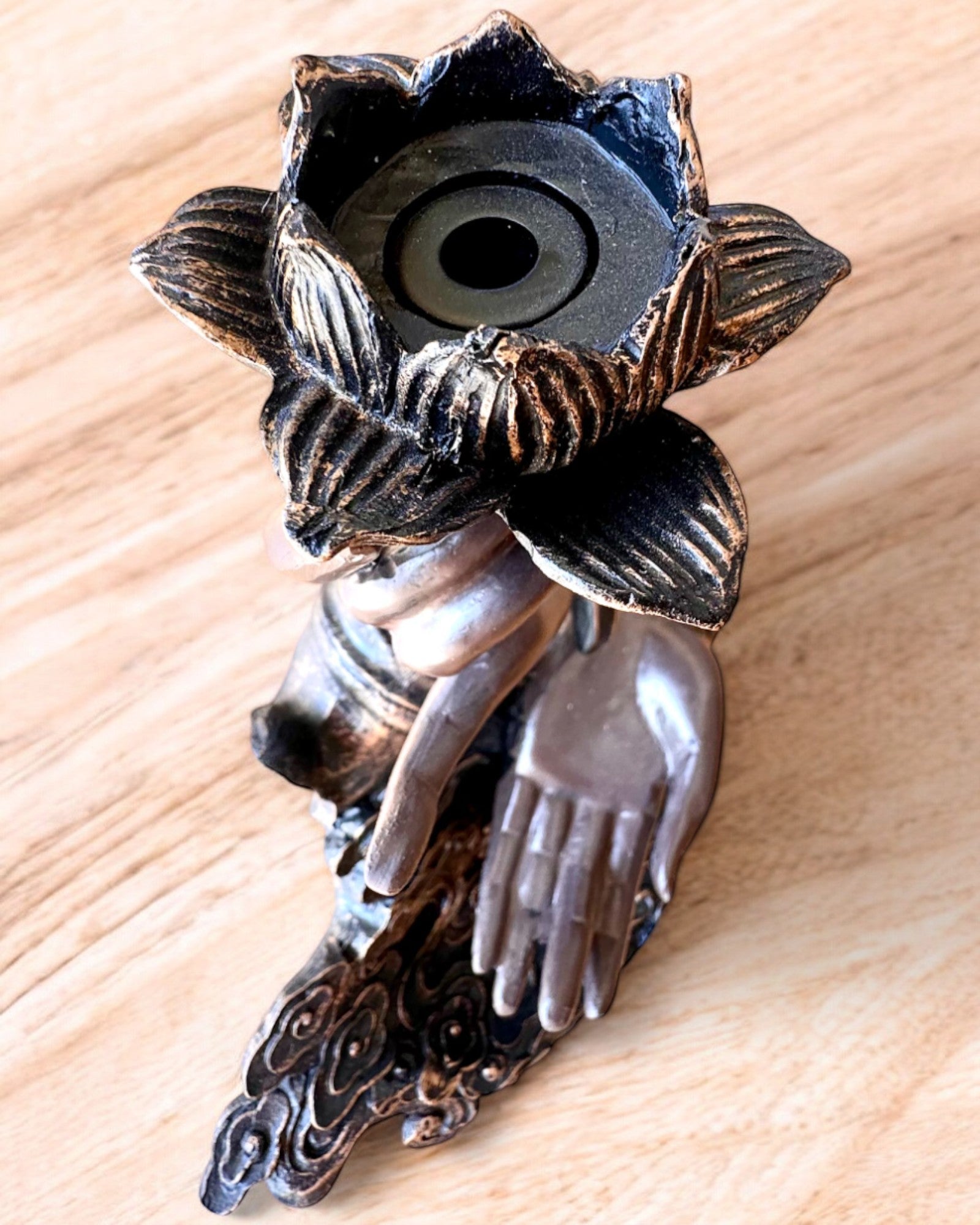 Mystisk Hand, Rökelsehållare, rökelsehållare med Flöde, möjlighet till personlig gravyr som present