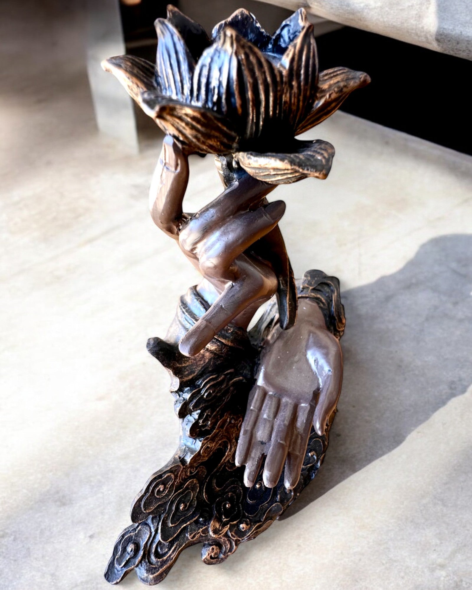 Mystisk Hand, Rökelsehållare, rökelsehållare med Flöde, möjlighet till personlig gravyr som present