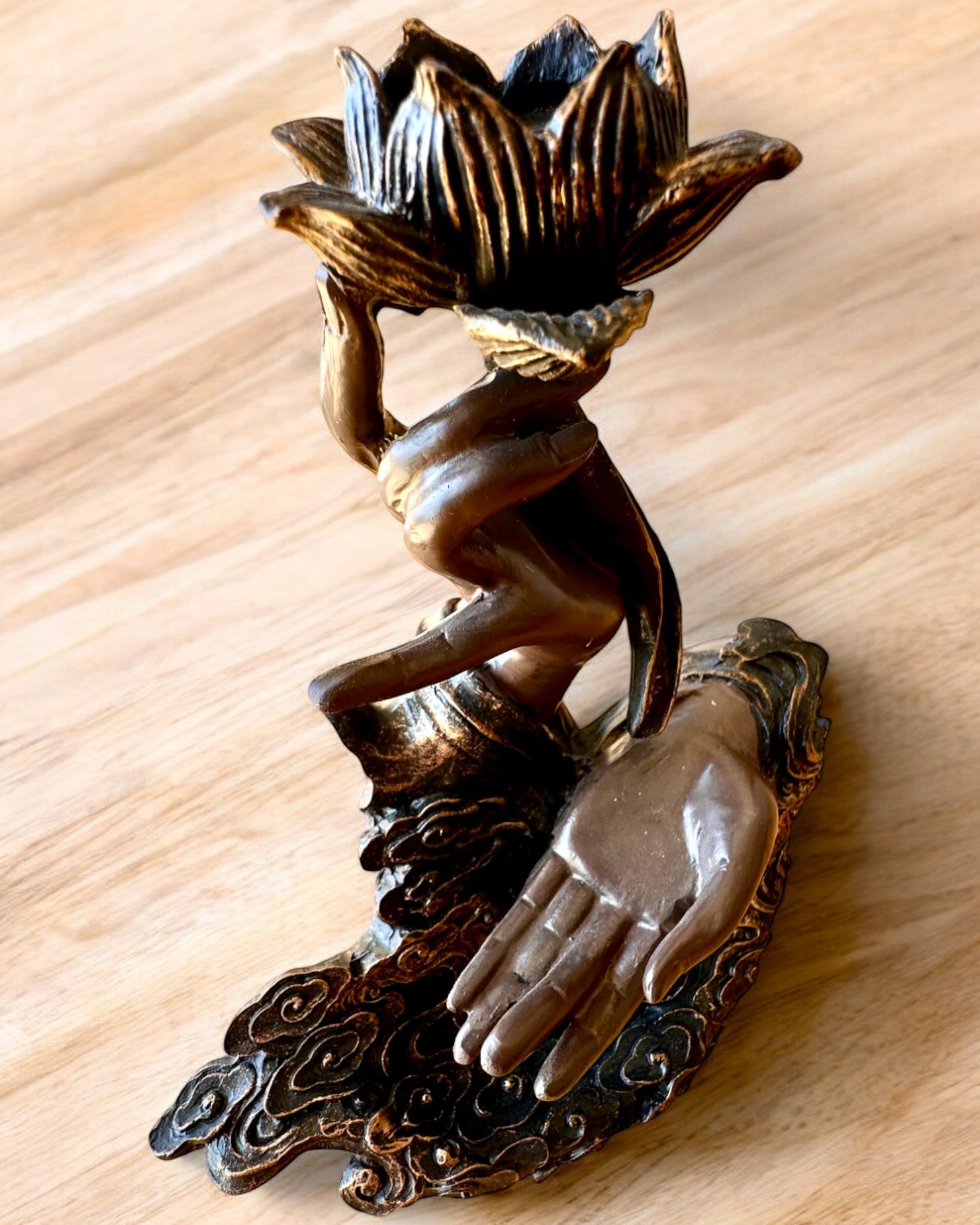 Mystisk Hand, Rökelsehållare, rökelsehållare med Flöde, möjlighet till personlig gravyr som present