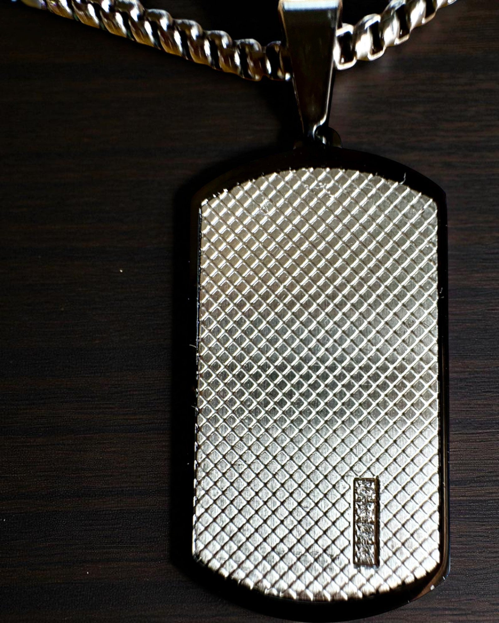 Herrhalsband Dog Tag "SteelVision" – rostfritt stål, 15 varianter, anpassning med gravyr