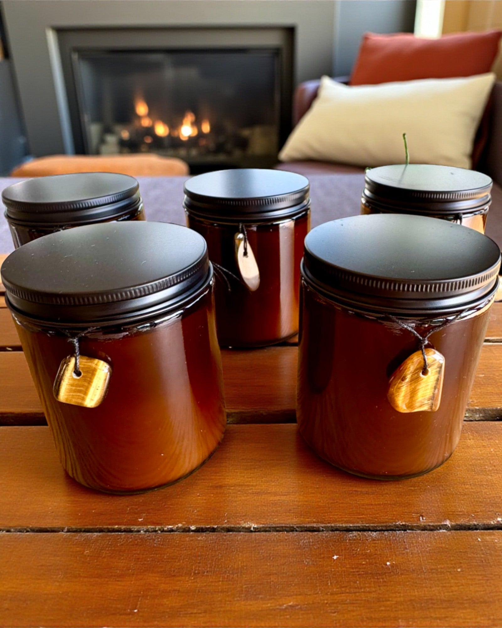 Intentionellt ljus Tigerkraft – Självförtroende och välstånd, 250 ml, möjlighet till personlig anpassning av locket som present