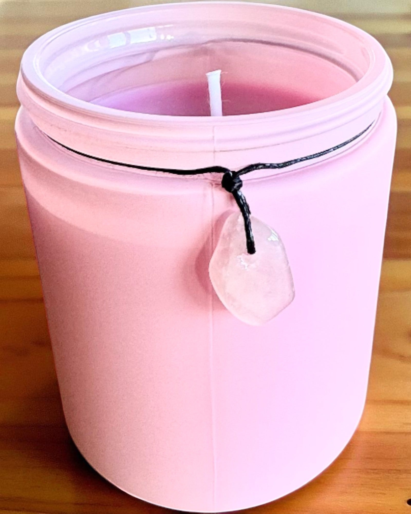 Intentionellt sojaljus Rosenkvarts – kärlek, harmoni och hjärtats lugn, 250 ml, möjlighet till personlig anpassning som present