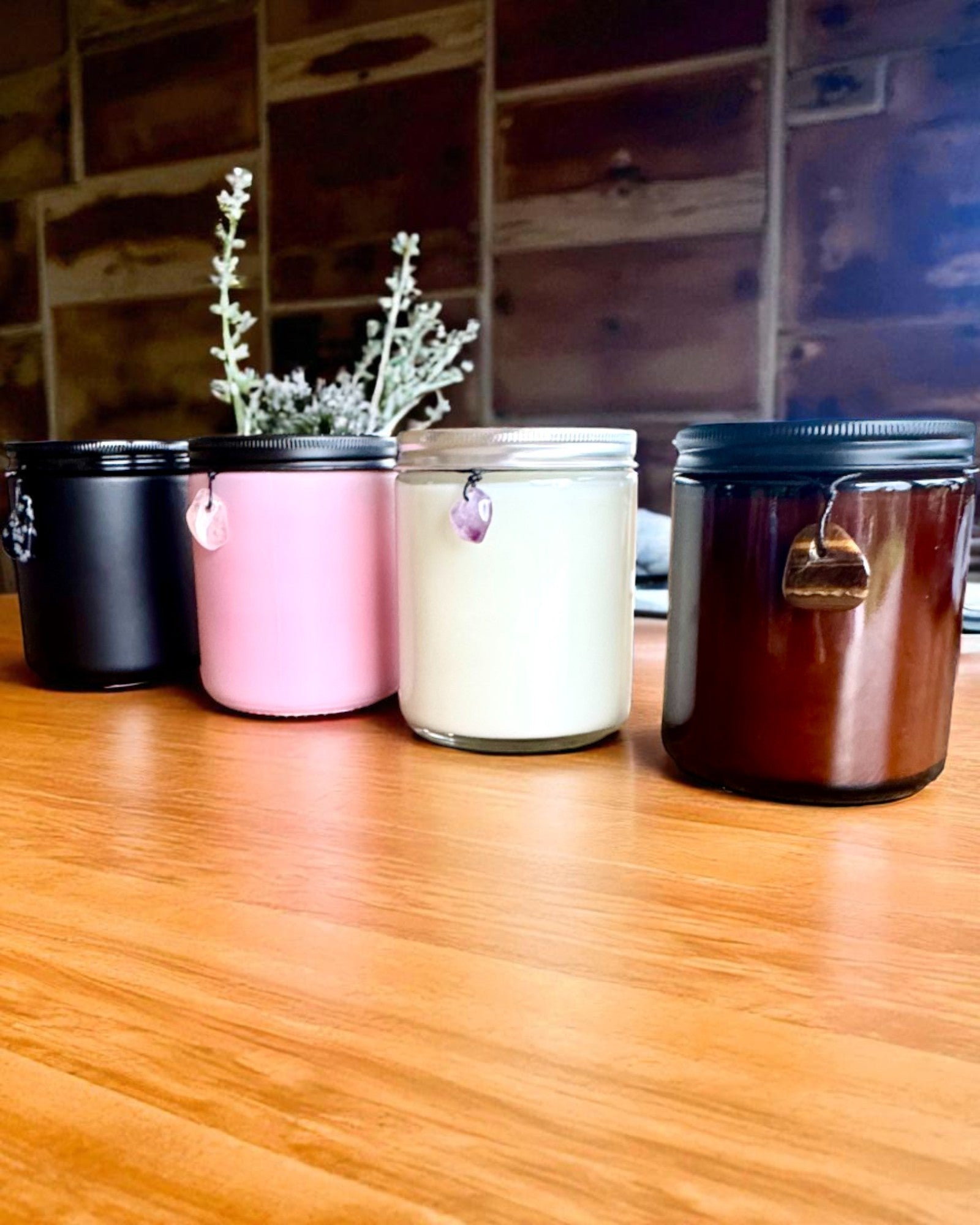 Intentionellt sojaljus Ametist – lugn, harmoni och rening, 250 ml, möjlighet till anpassning som present