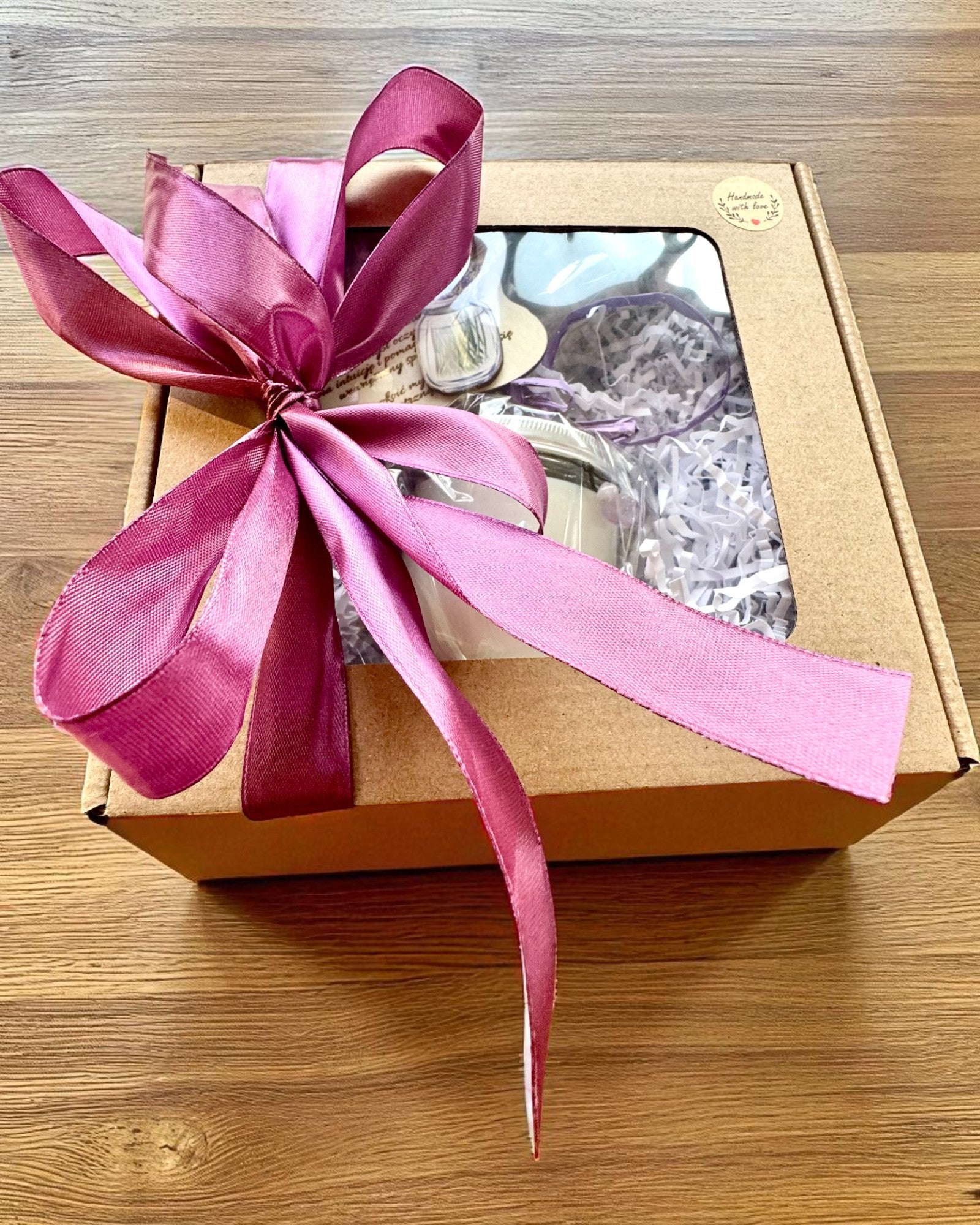 Intentionellt sojaljus Ametist – lugn, harmoni och rening, 250 ml, möjlighet till anpassning som present