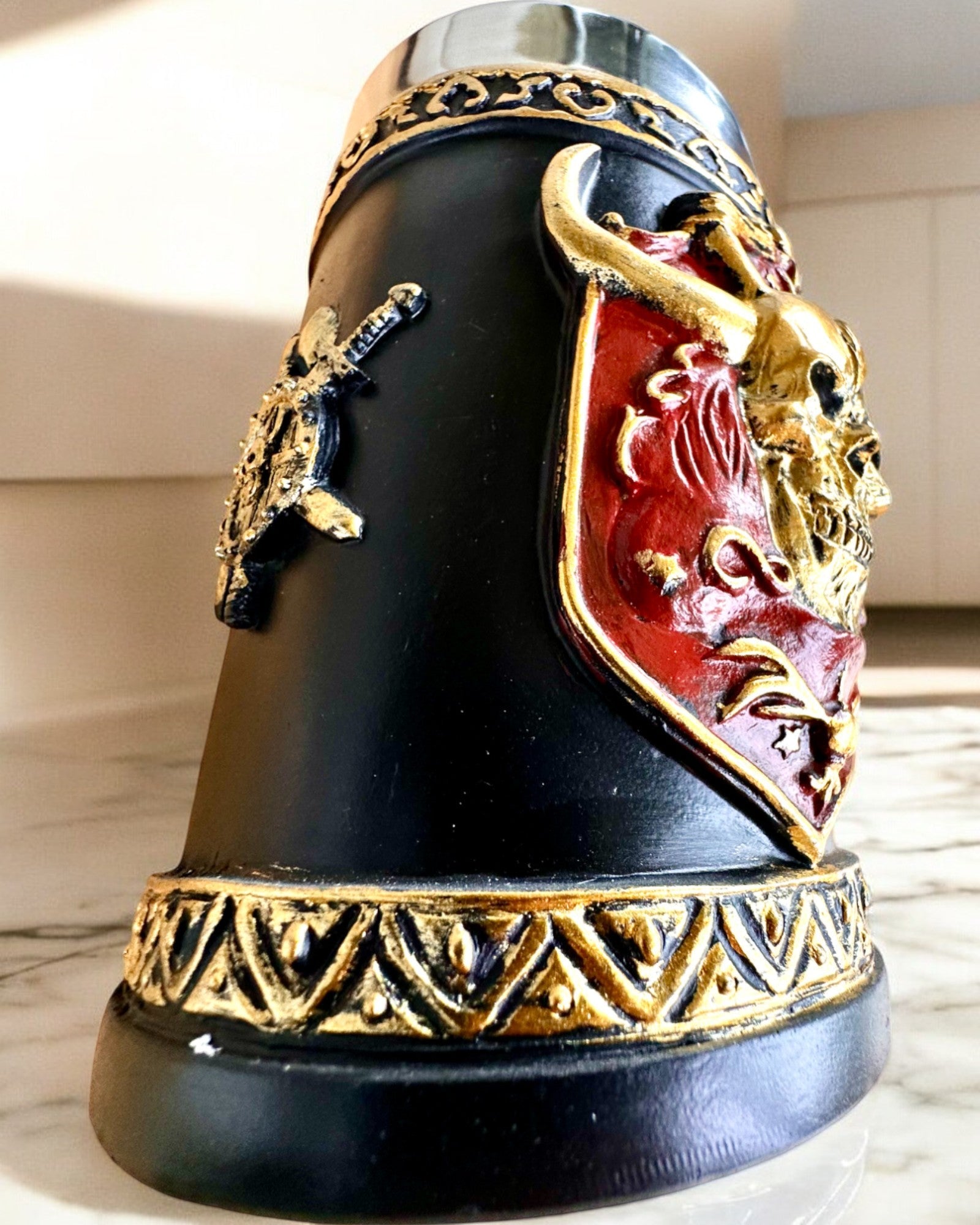 Karnawałowy Kufel Wojownika - 600 ml, 16 cm höjd, möjlighet till personlig gravyr som present