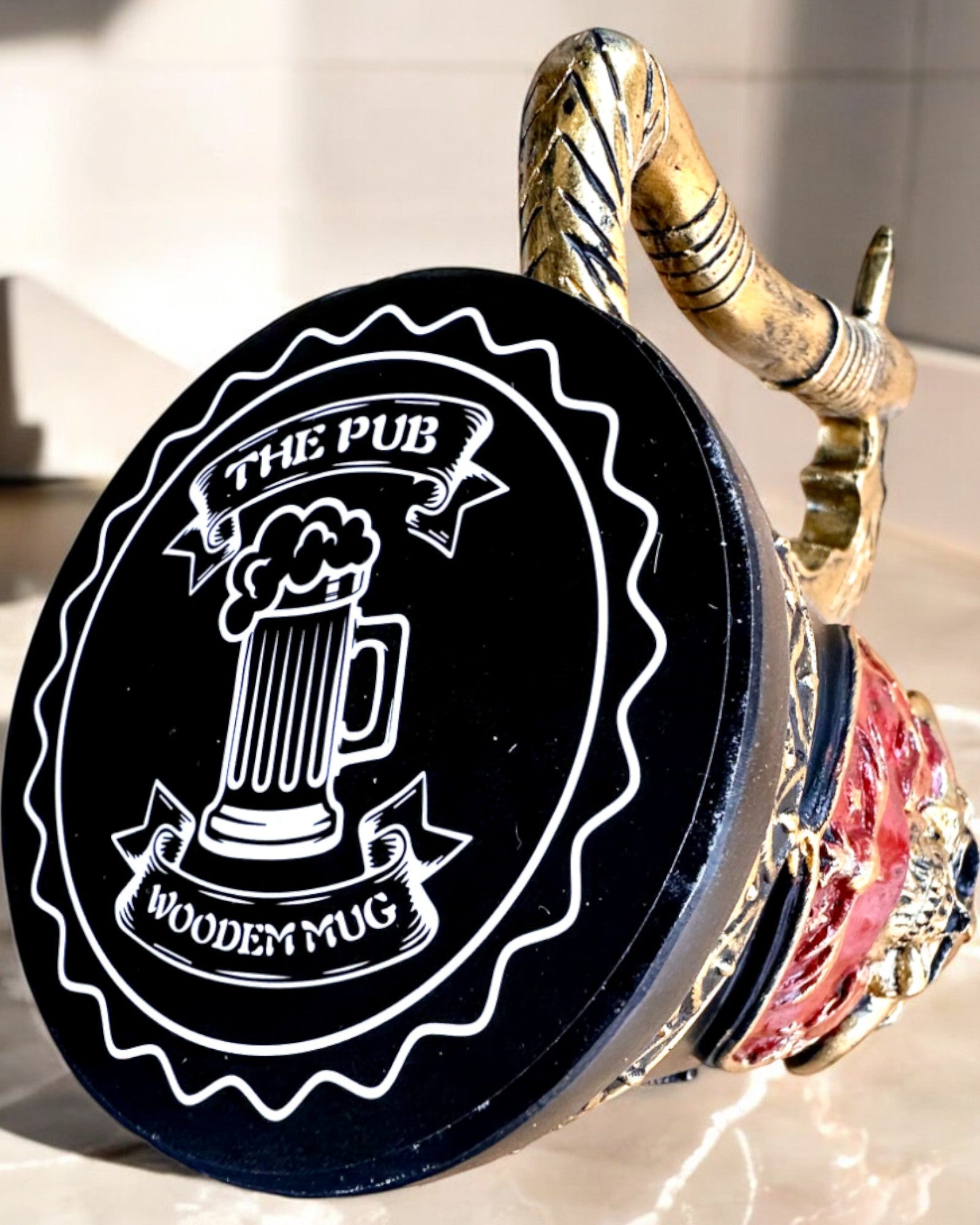 Karnawałowy Kufel Wojownika - 600 ml, 16 cm höjd, möjlighet till personlig gravyr som present