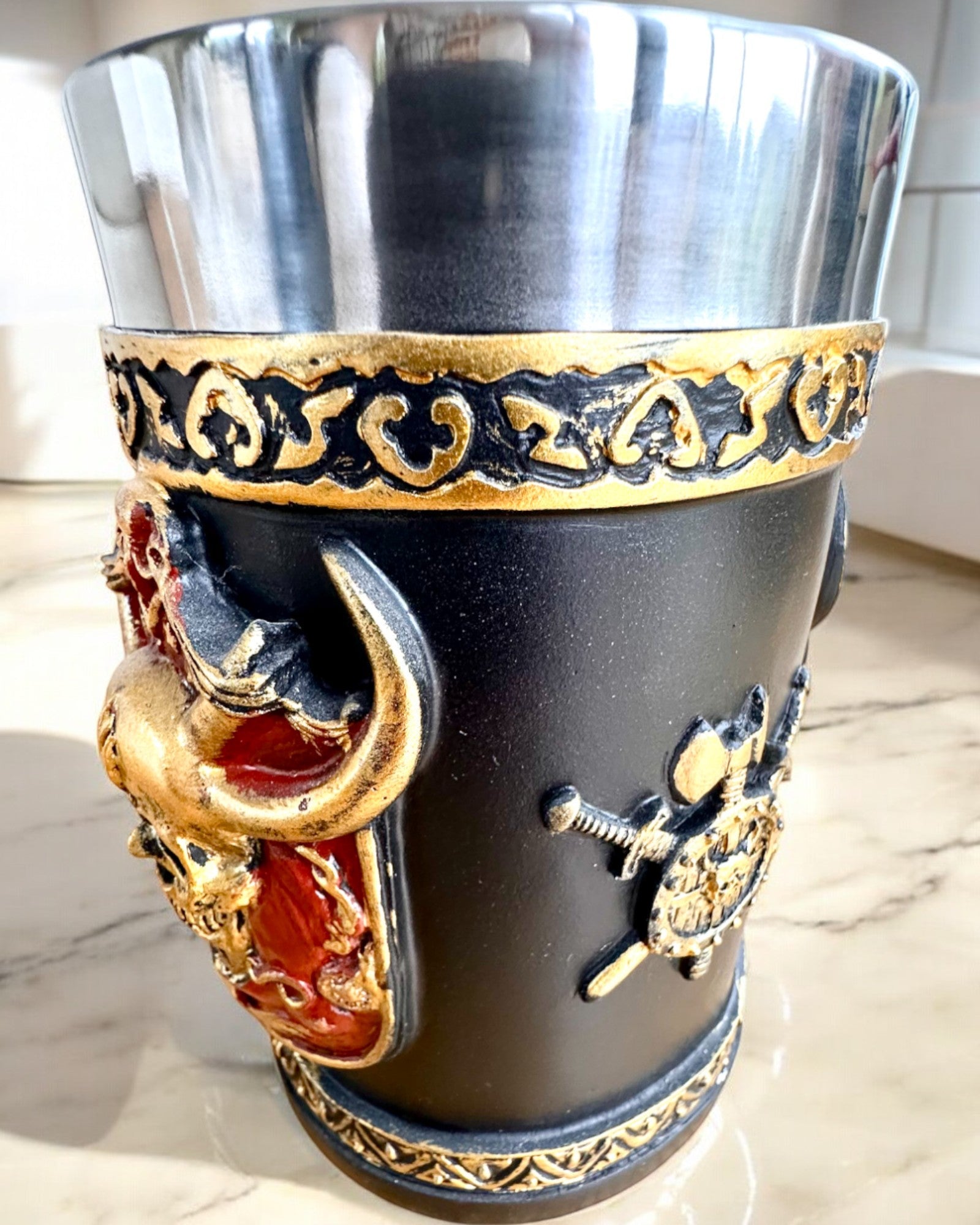 Karnawałowy Kufel Wojownika - 600 ml, 16 cm höjd, möjlighet till personlig gravyr som present