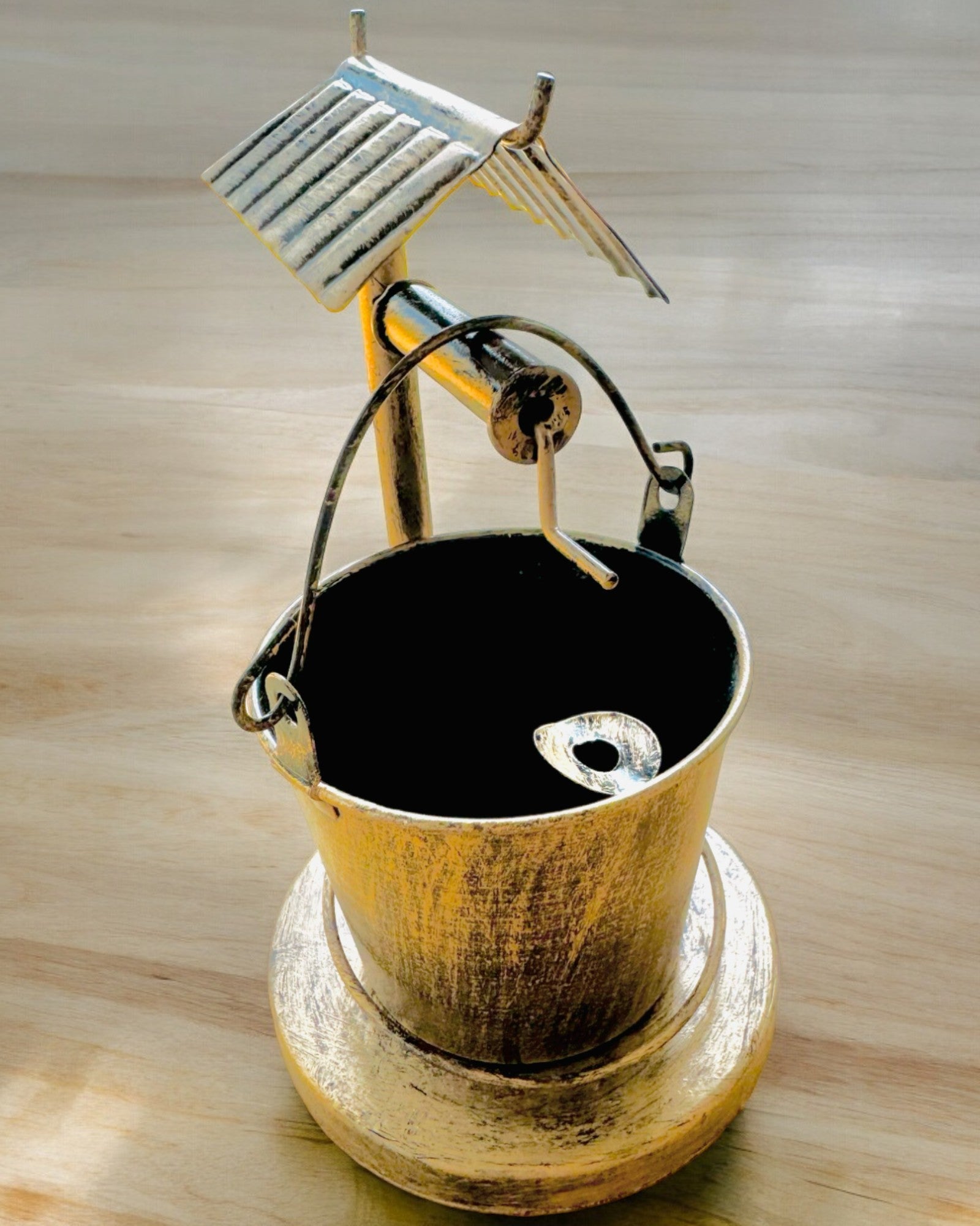 Stilfull Metallaskkopp "Rustic Charm" 19-23 cm hög, 8 varianter att välja mellan, gravyr på begäran