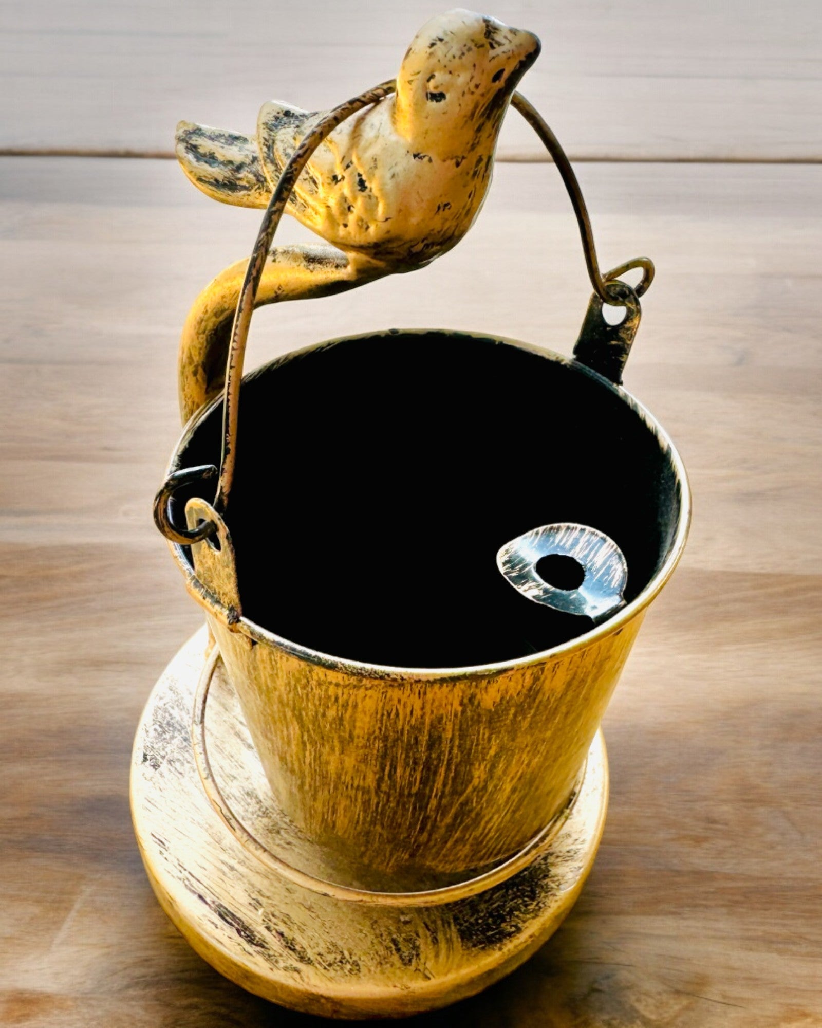 Stilfull Metallaskkopp "Rustic Charm" 19-23 cm hög, 8 varianter att välja mellan, gravyr på begäran