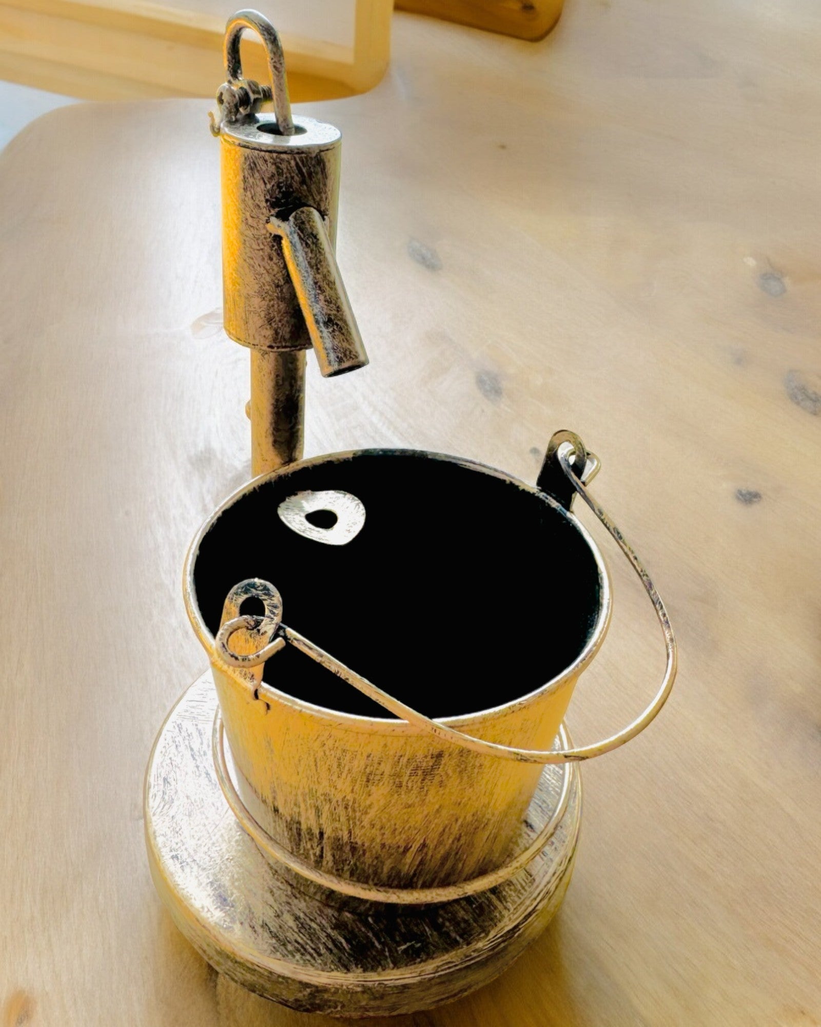 Stilfull Metallaskkopp "Rustic Charm" 19-23 cm hög, 8 varianter att välja mellan, gravyr på begäran