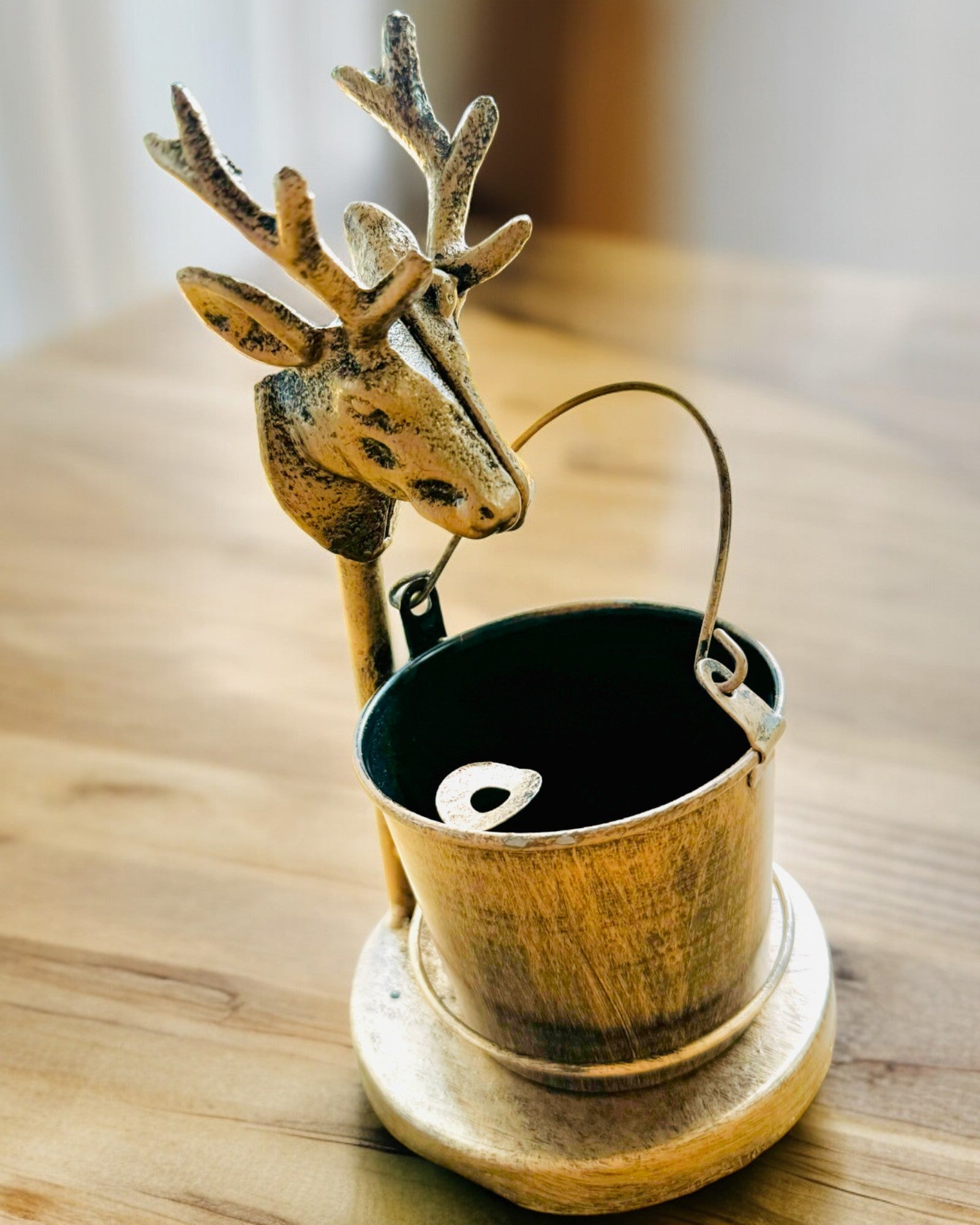 Stilfull Metallaskkopp "Rustic Charm" 19-23 cm hög, 8 varianter att välja mellan, gravyr på begäran