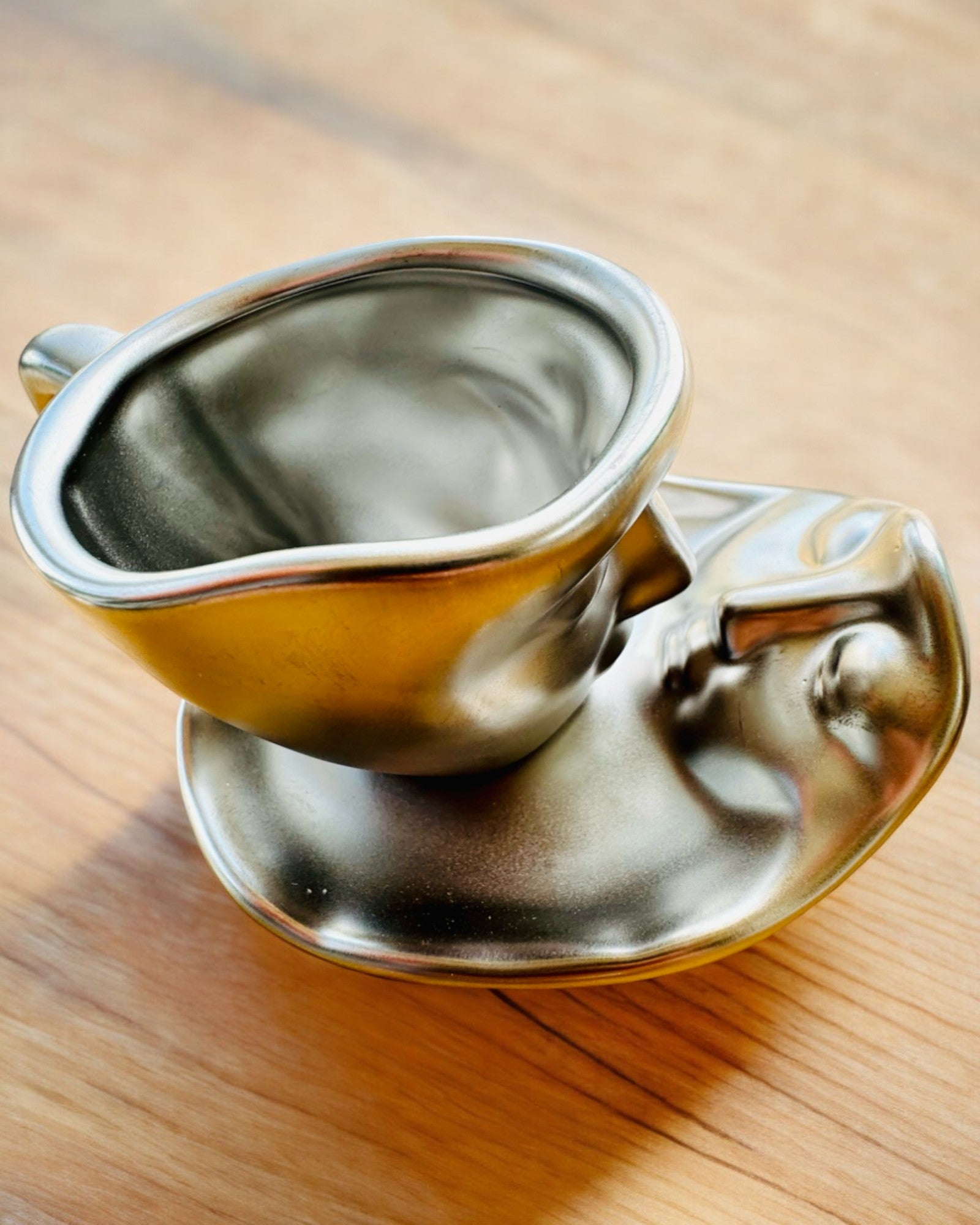 Eleganta Keramikkoppar "Mask" – Set om 2 st. - möjlighet till personlig gravyr som present