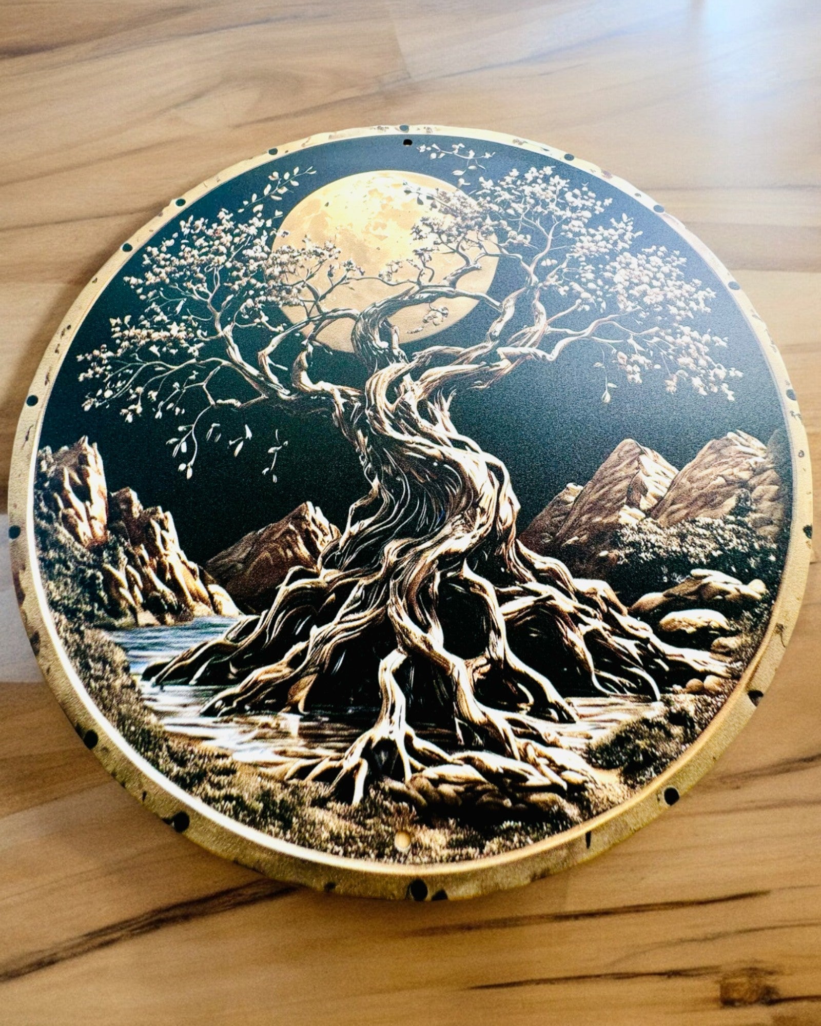 Hänge "Magiska Naturens Cirklar" - möjlighet till personlig gravyr. 3 varianter att välja mellan