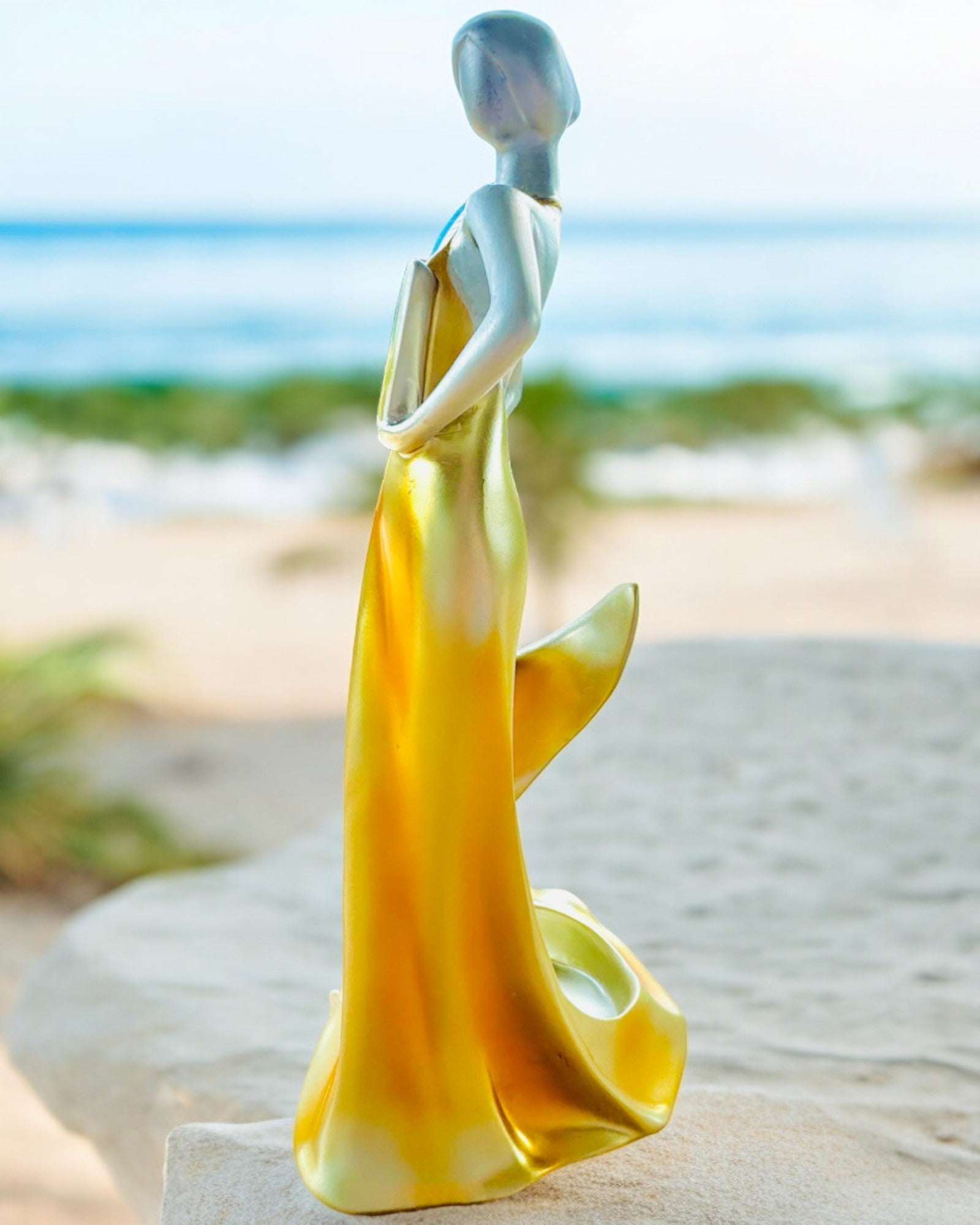 Elegant Flaskhållare - Damstaty - personlig gravyr, 2 varianter att välja mellan