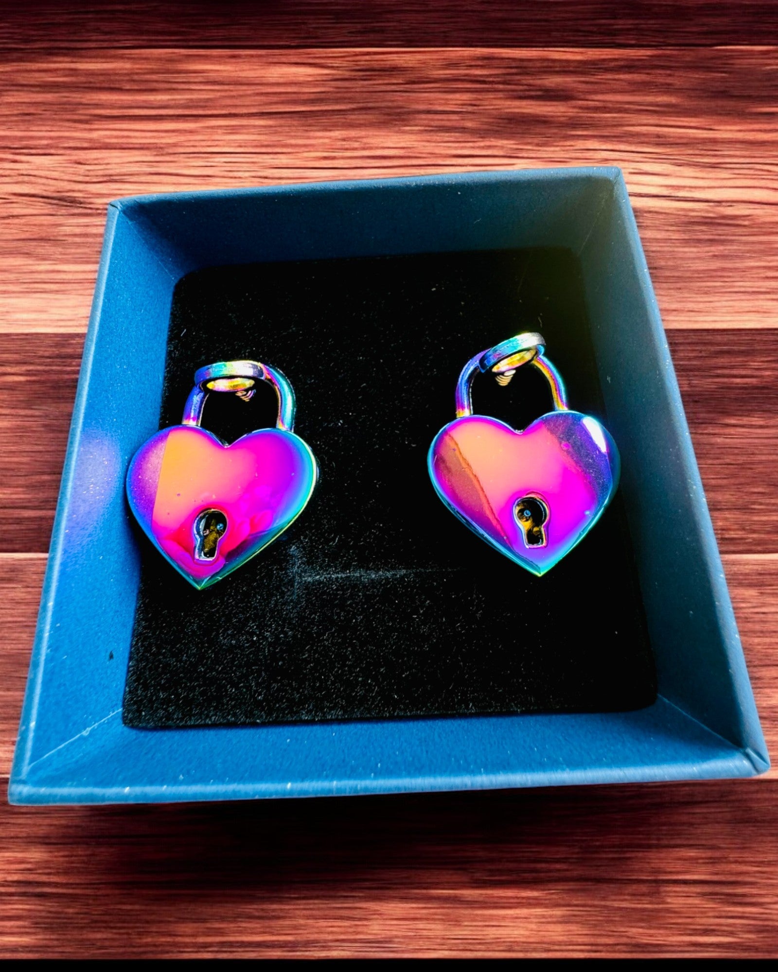 Kärleksfulla Mini Hänglås Hjärta DeLuxe, Set med 2 hänglås med nycklar, 6 varianter att välja mellan, möjlighet till gravyr för present