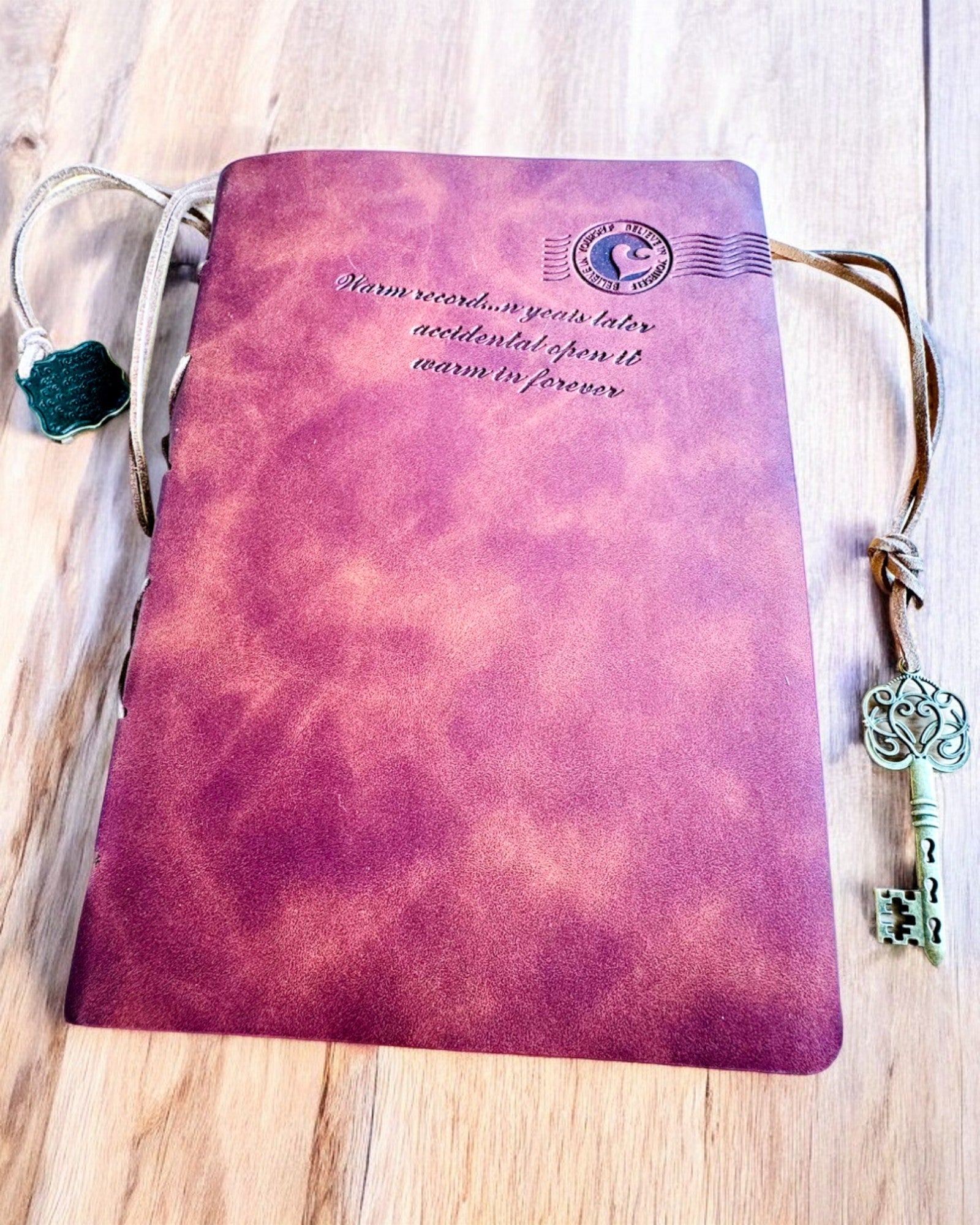 Vintage Anteckningsbok "Nyckel till det Förflutna" - Möjlighet till gravyr för present, anteckningsbok