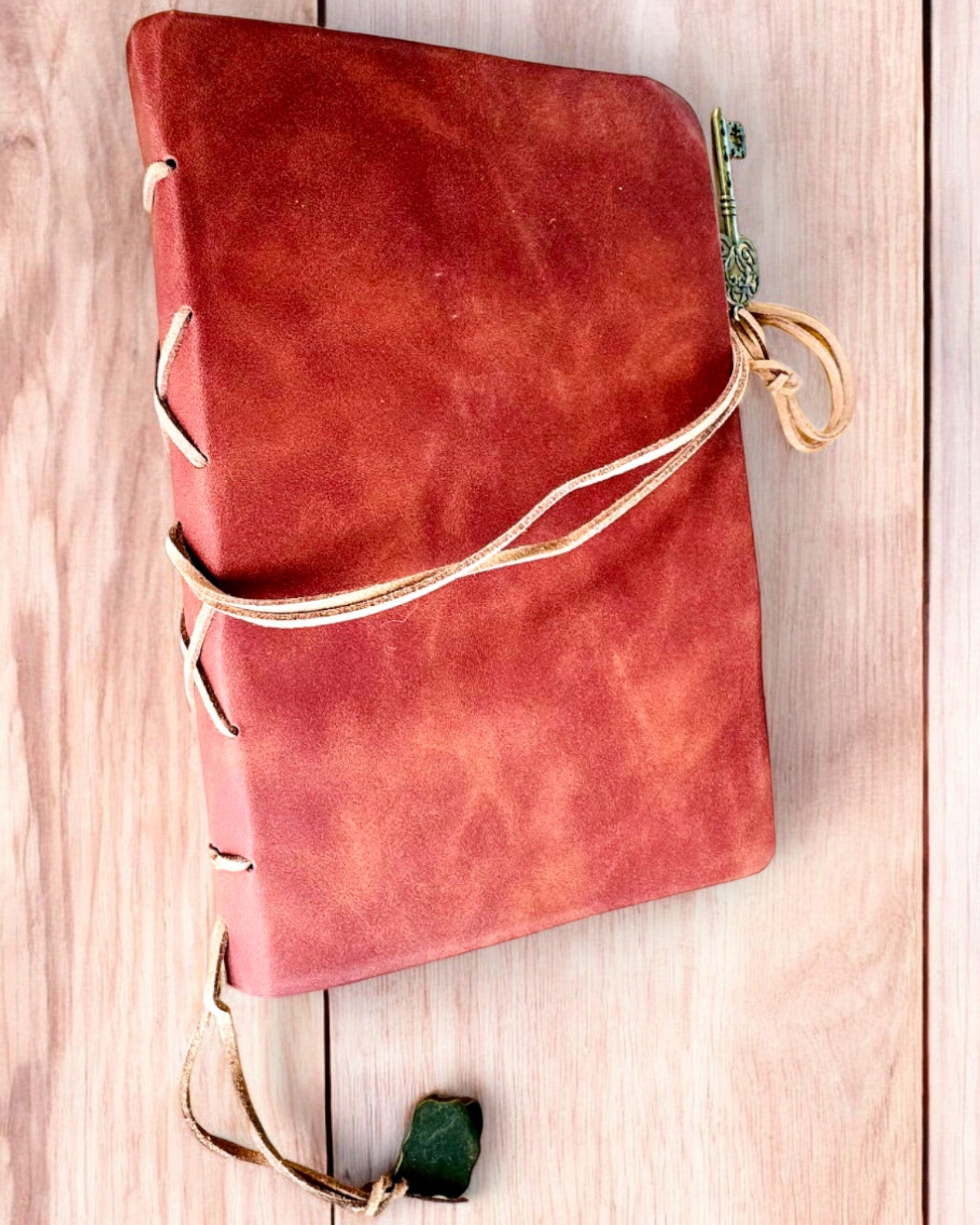 Vintage Anteckningsbok "Nyckel till det Förflutna" - Möjlighet till gravyr för present, anteckningsbok