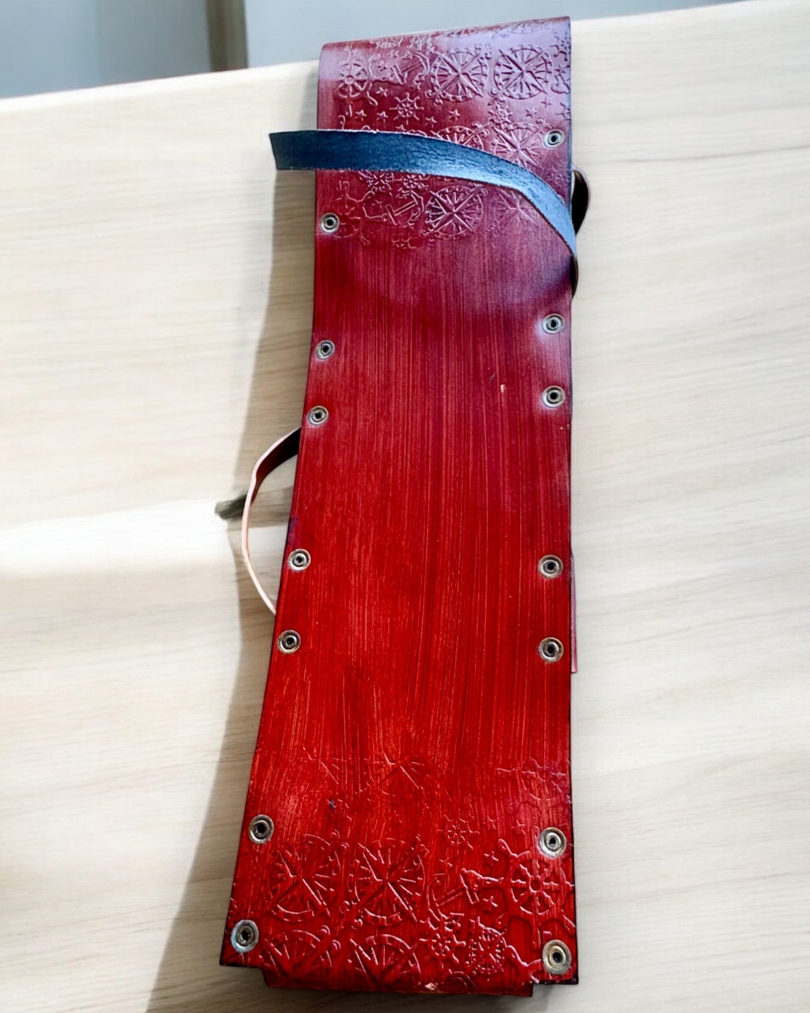 Läderfodral, skydd för promenadkäppar - möjlighet till personlig gravyr som present