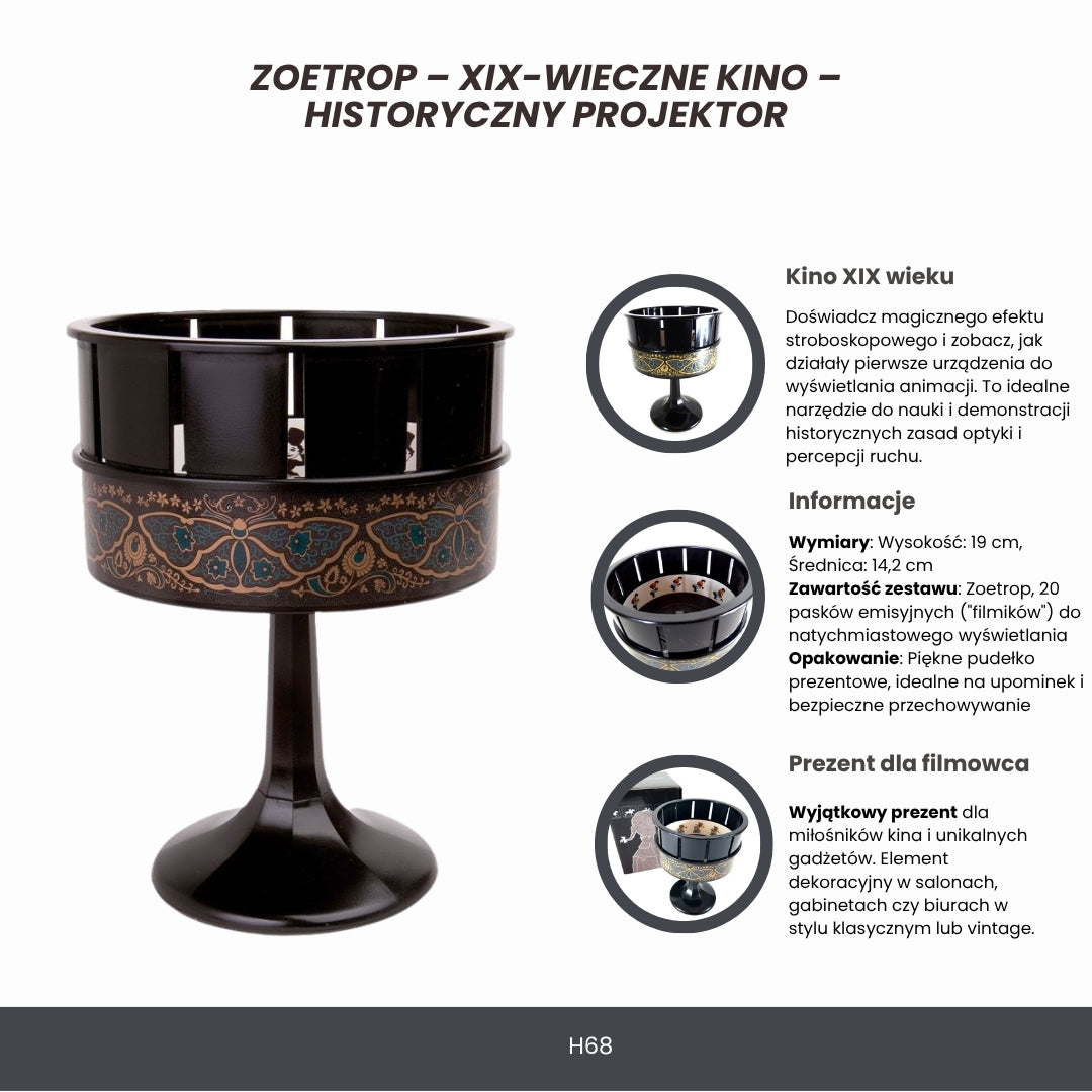 Zoetrop – 1800-talsbio – historisk projektor – H68