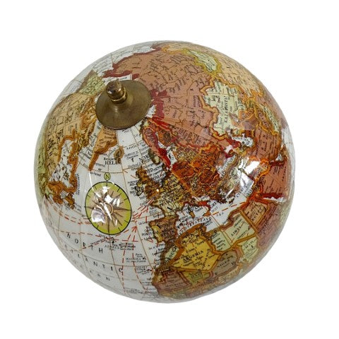 Elegant dekorativ jordglob på träfot - World GLB-0096B