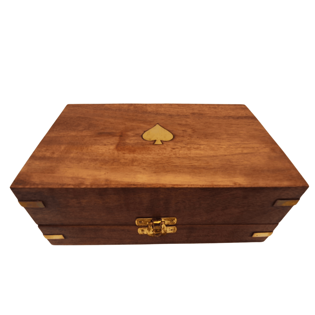 Elegant Pokerset i Trälåda – 100 marker - DNU-102