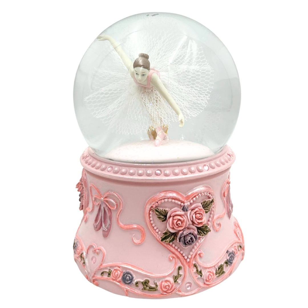 Speldosa Dansande Ballerina i Glaskula 15cm – MG-963