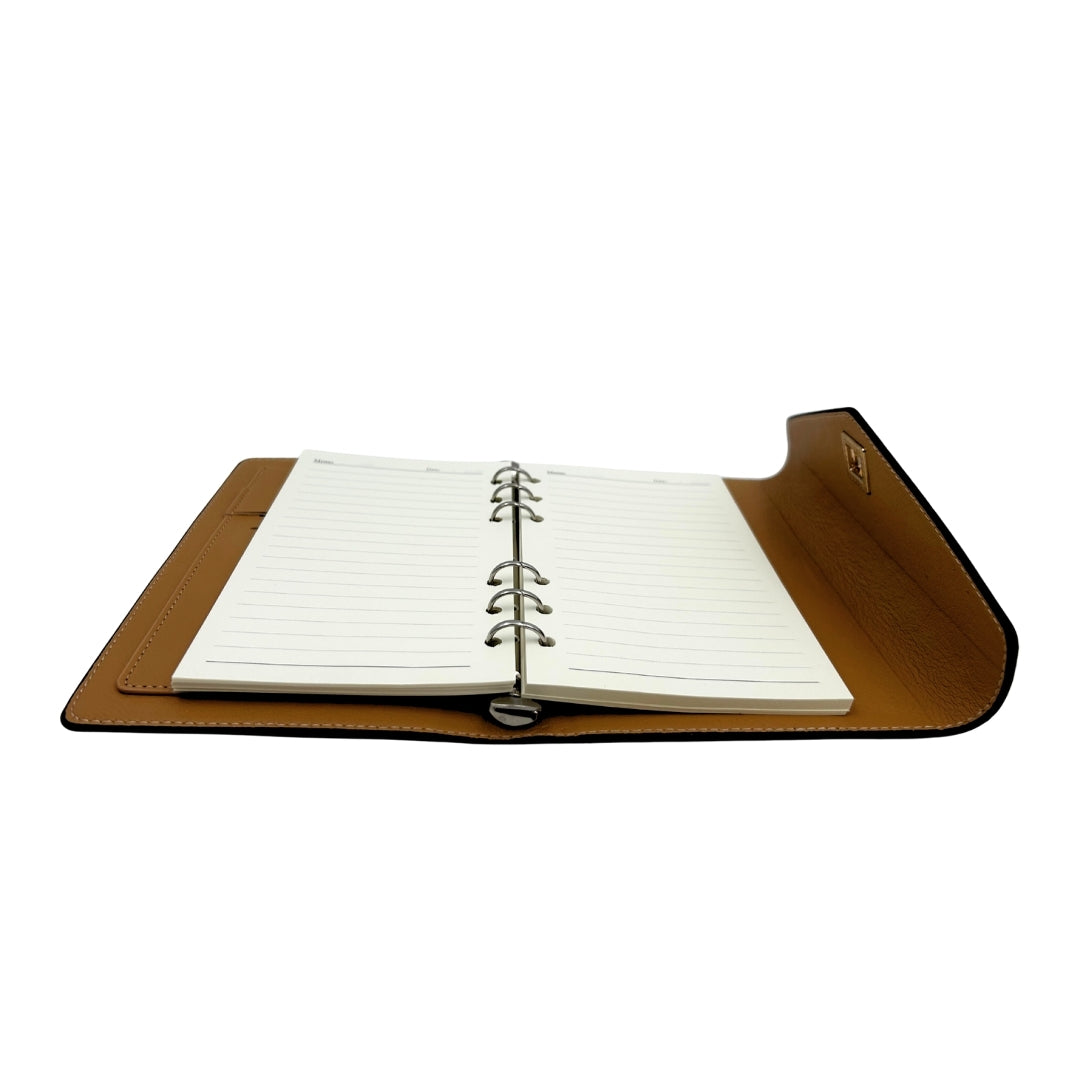 Elegant presentset - läderanteckningsbok med penna i presentask – Premium – EE8