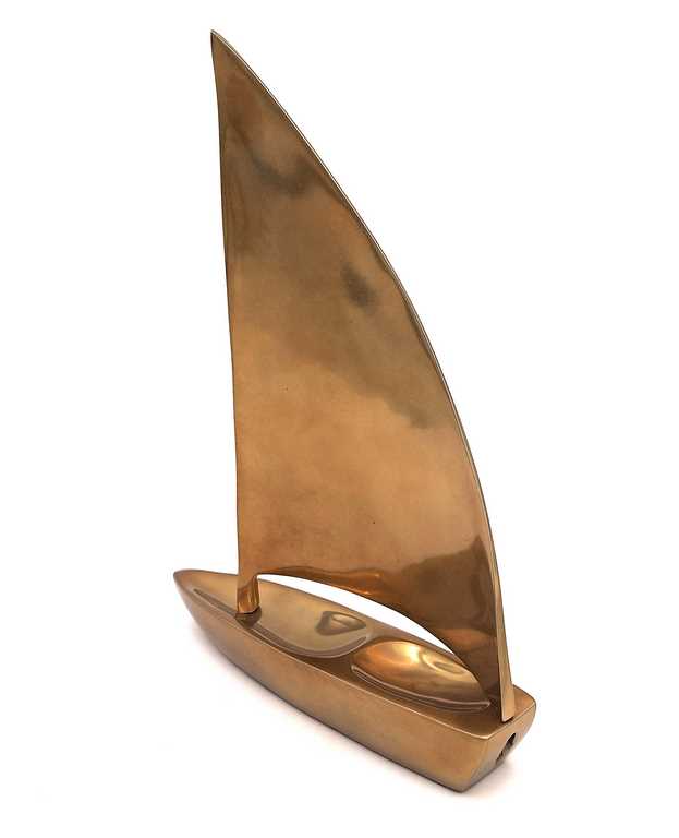 Stor segelbåt – aluminium – 47x38 cm – N-3044