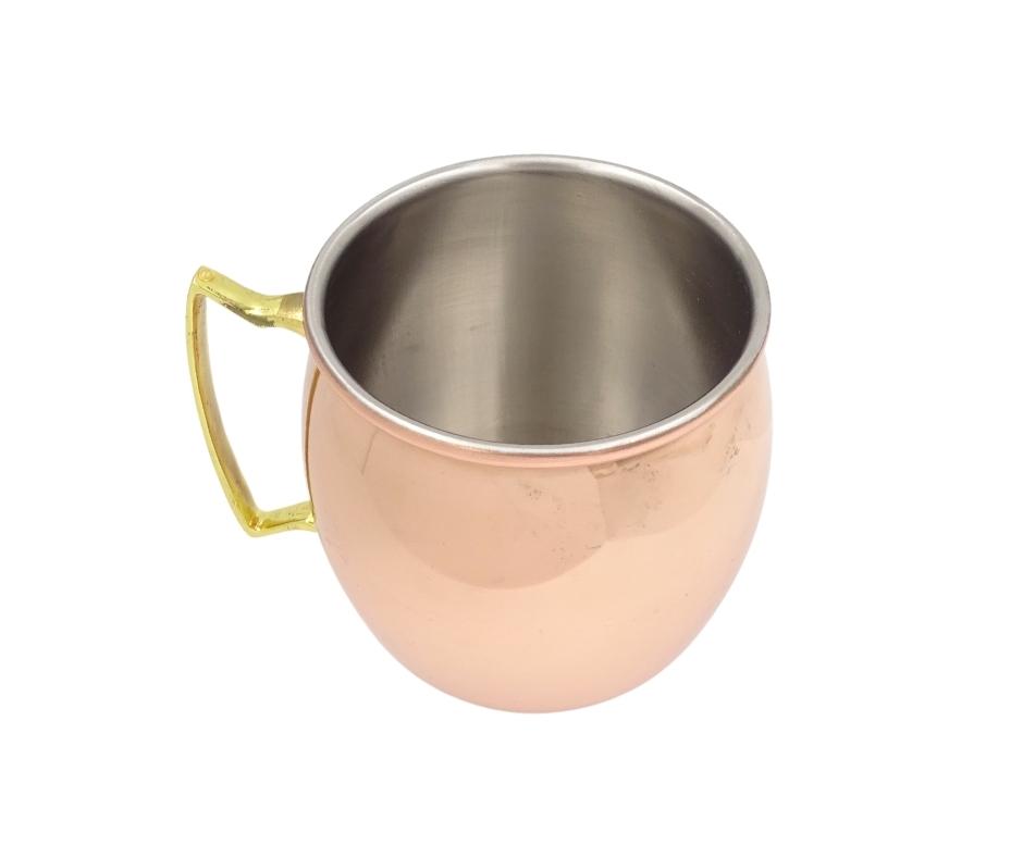 Kopparmugg av rostfritt stål 304 - Kapacitet 500ml belagd med ett lager koppar - MM7012