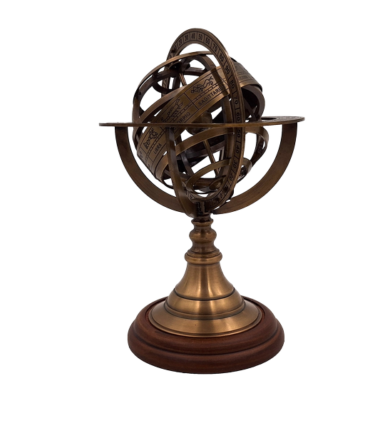 Astrolabium i mässing – höjd 21cm - AMG140