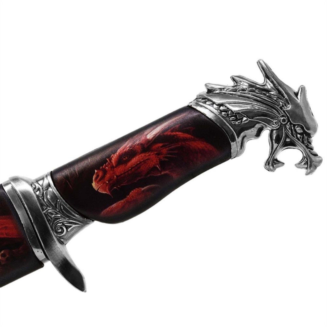Dekorativ ståldolk - Drakhandtag - SW-189
