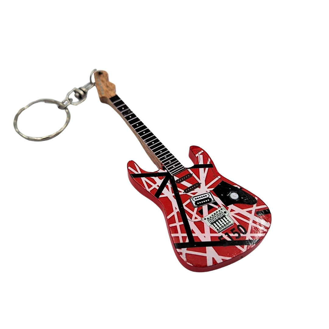 Nyckelring – Van Halen-gitarr – nyckelring för rockfans – EGK-1167