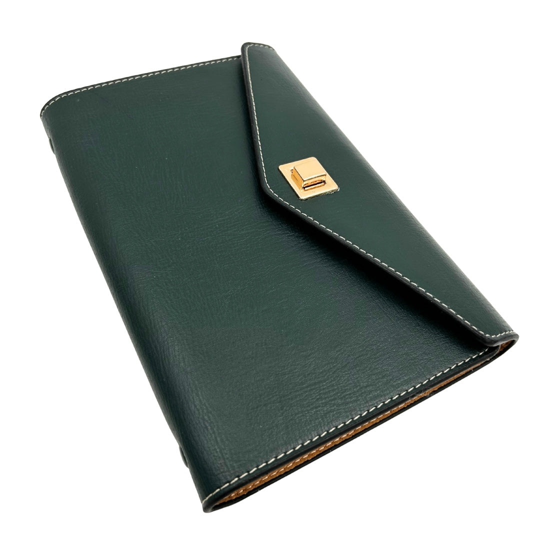 Elegant presentset - läderanteckningsbok med penna i presentask – Premium – EE8