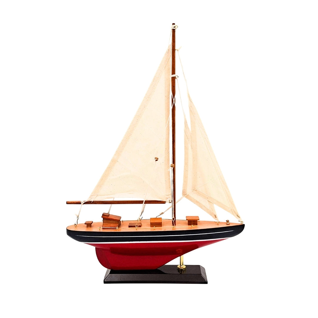 Trämodell av segelyacht - F1705