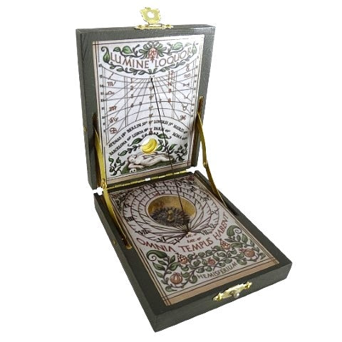 Solur med kompass Kepler-diptyk – replika – H04