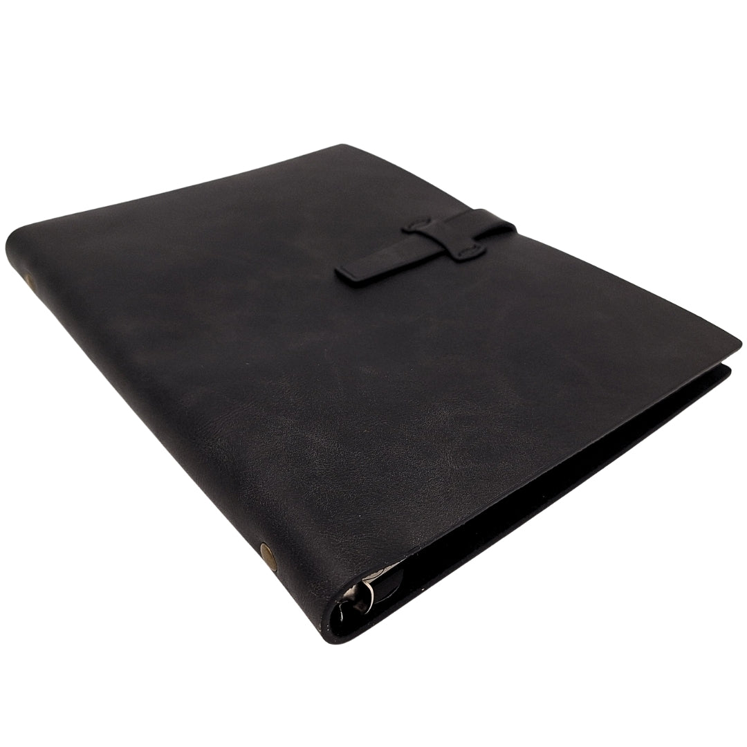 Elegant A5-läderanteckningsbok vintage retro med lås – dagbok/journal – EE4