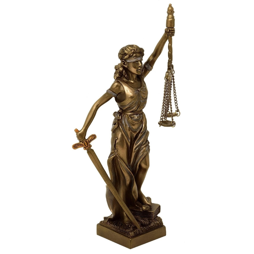 Figur av Themis, rättvisans gudinna, 20 cm - present till jurist – MC-90184