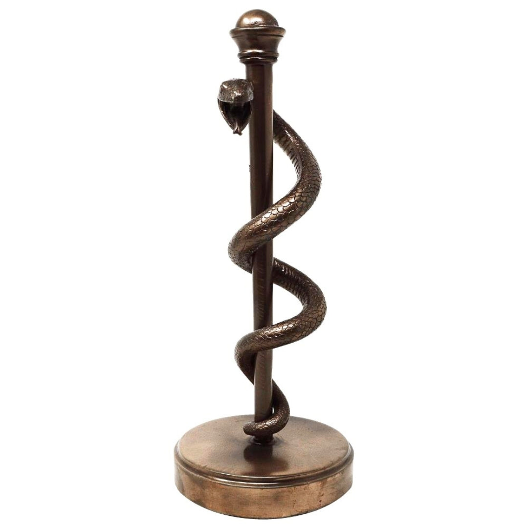 Asklepios stav figur present till läkare eller medicinare - 30 cm harts - MC-9634