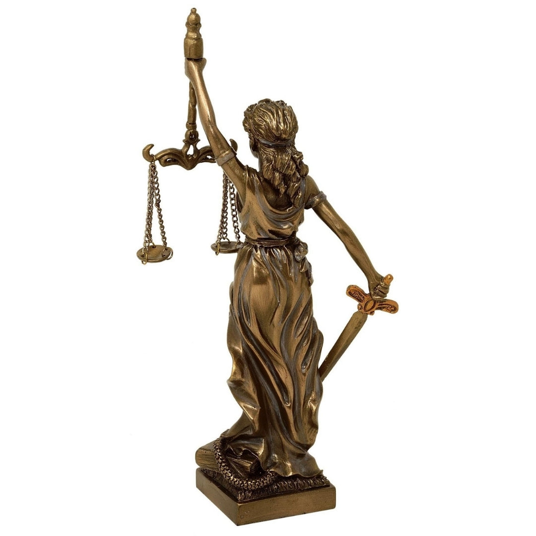 Figur av Themis, rättvisans gudinna, 20 cm - present till jurist – MC-90184