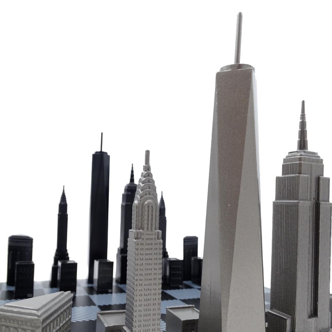 Designschack Skyline New York i rostfritt stål – NY
